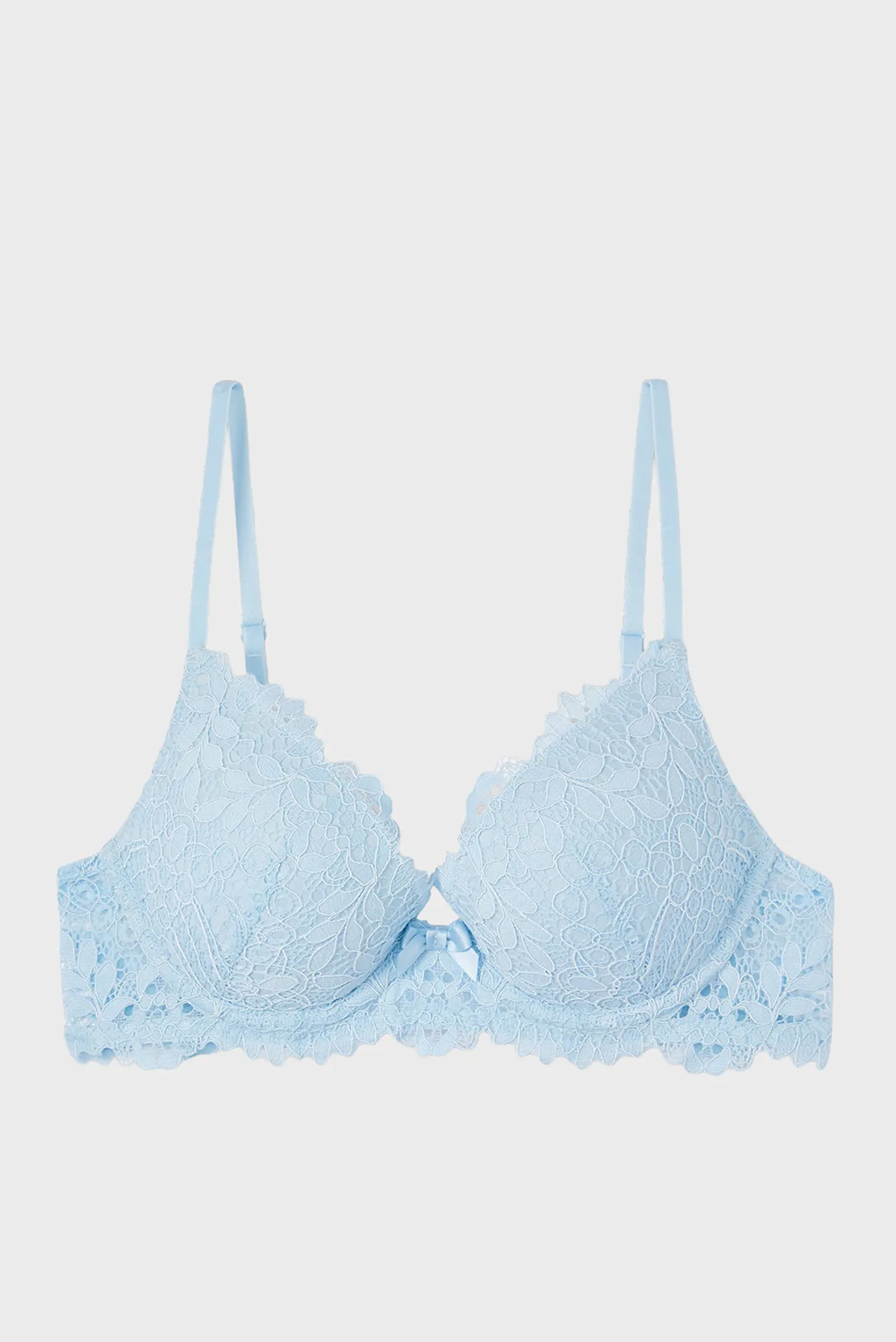 Жіночий блакитний бюстгальтер пуш-ап глибоке декольте SUCCESS 5