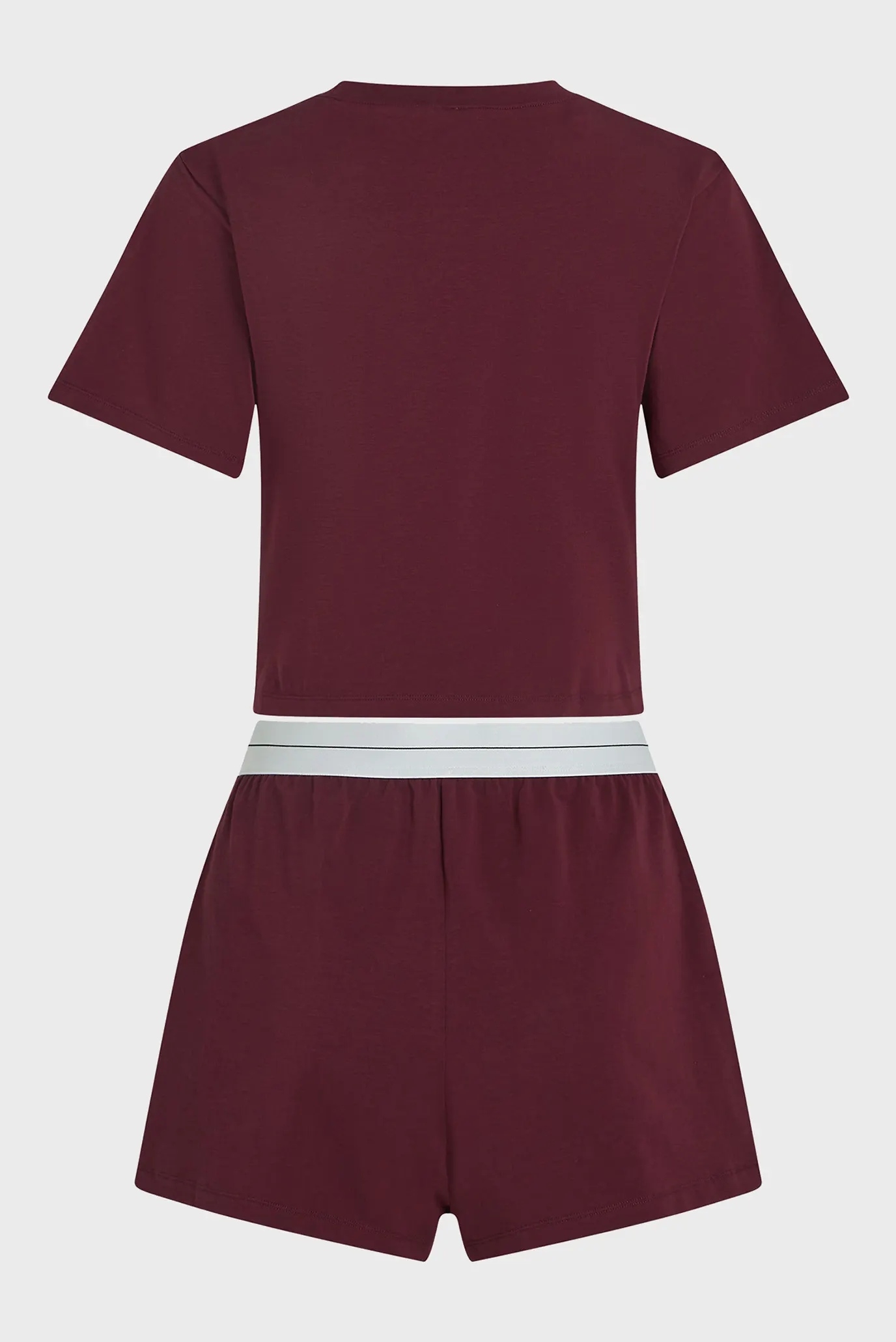 Жіноча бордова піжама (топ, шорти) hotel 6