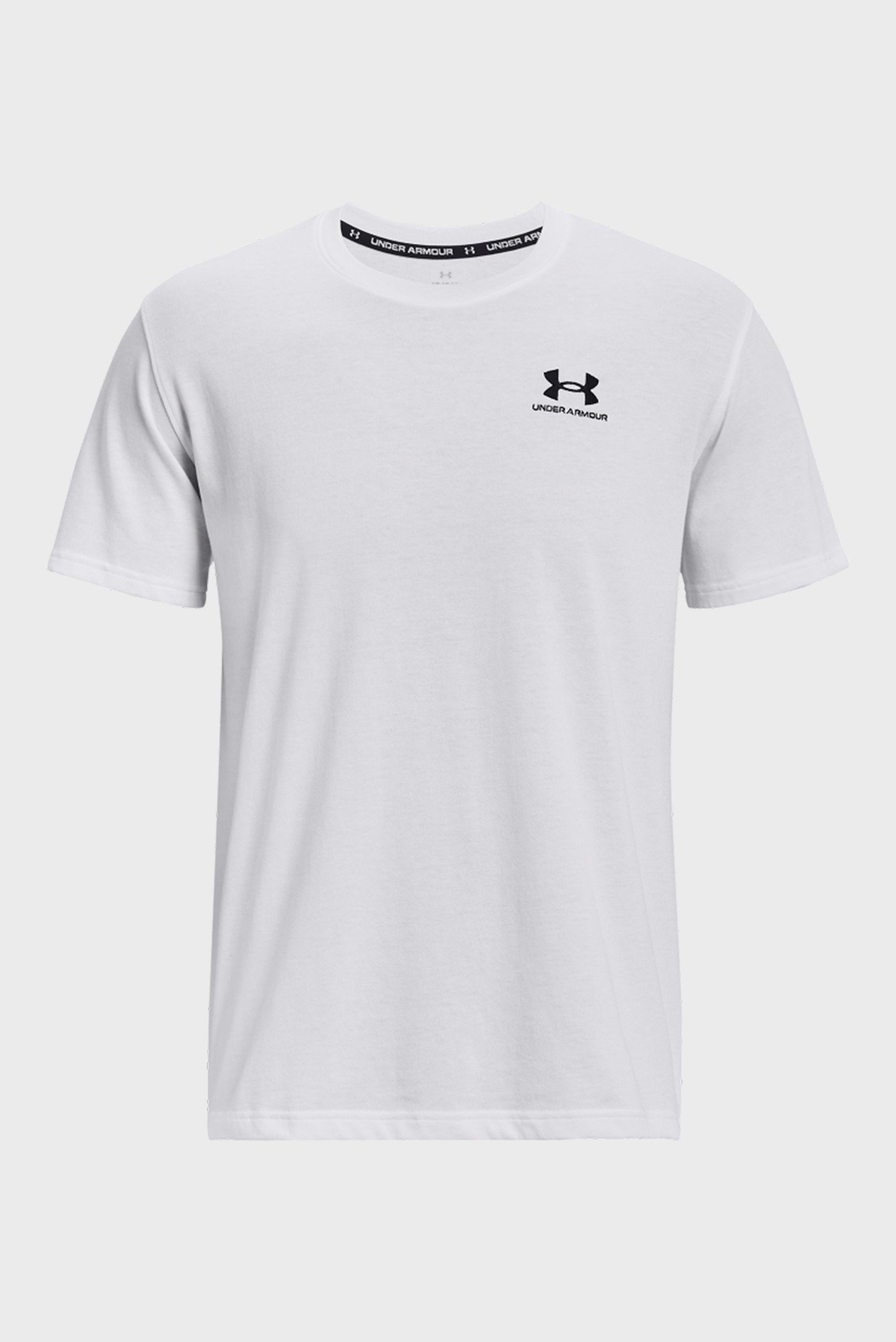 Мужская белая футболка UA LOGO EMB HEAVYWEIGHT 1