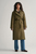 Женская оливковая куртка QUILTED COAT