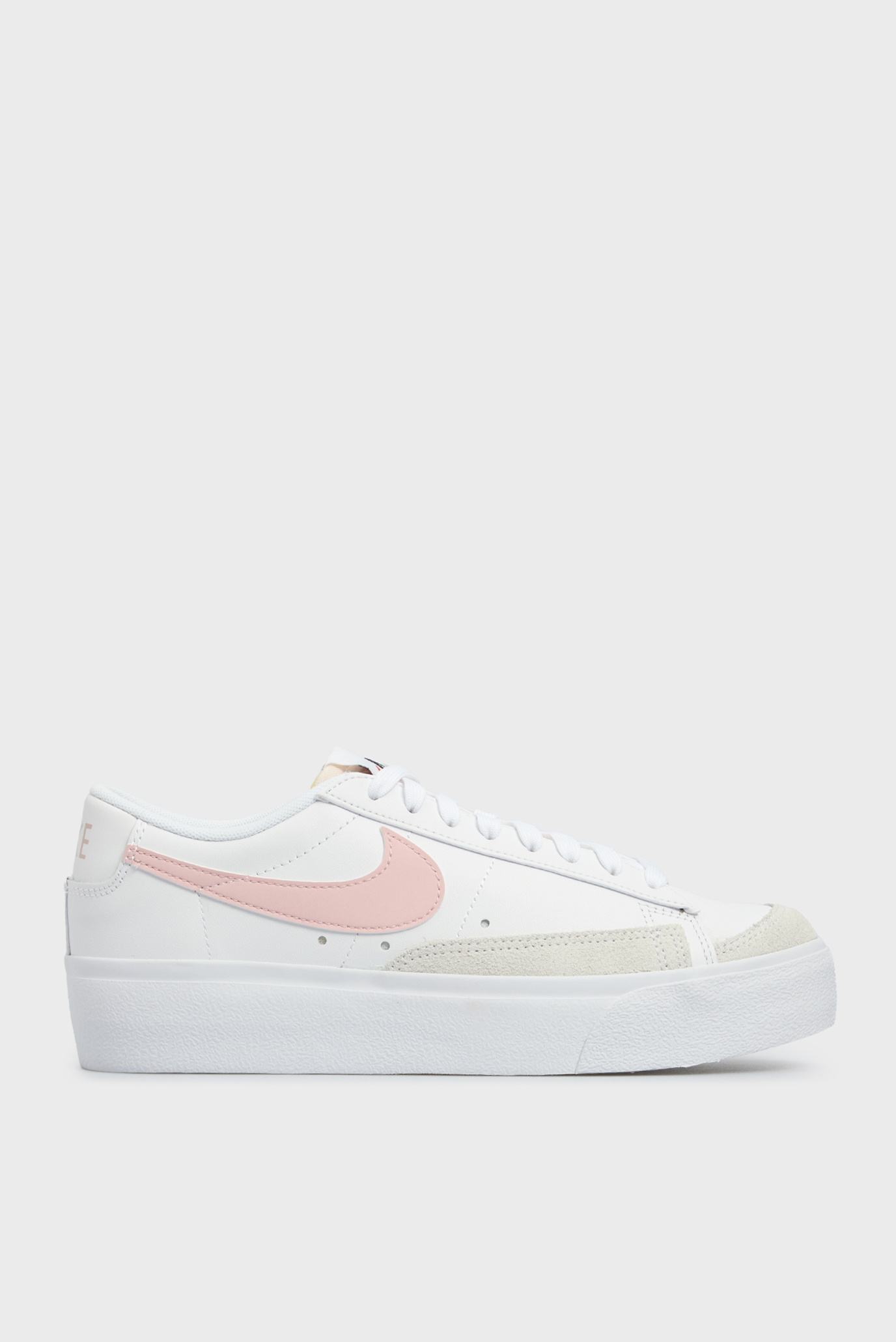 Женские белые кожаные сникерсы BLAZER LOW PLATFORM 1