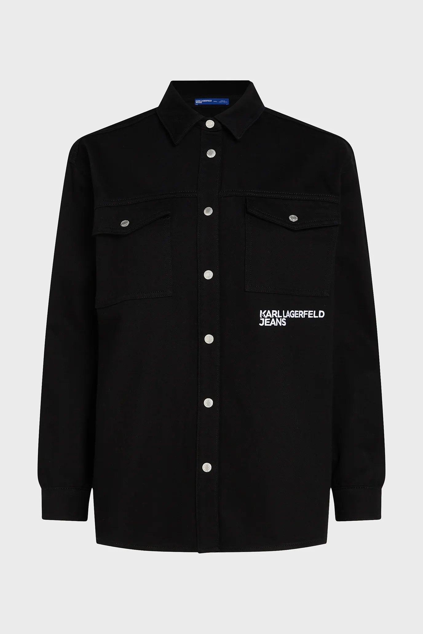 Женская черная рубашка klj overshirt 5