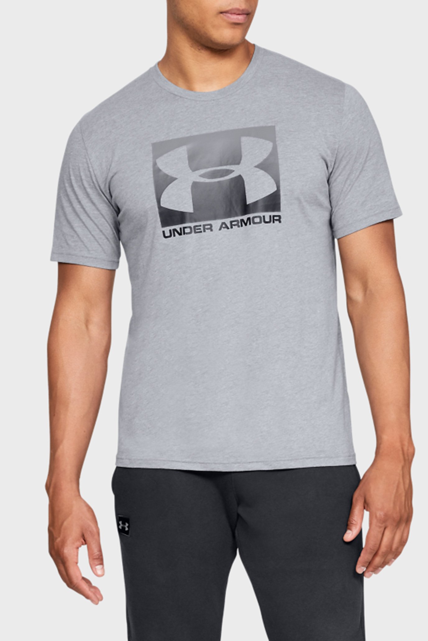 Чоловіча сіра футболка UA BOXED SPORTSTYLE SS 1