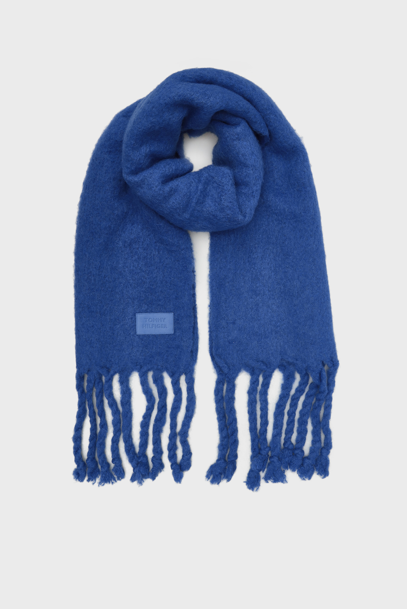 Жіночий синій шарф TOMMY MODERN FLUFFY 1