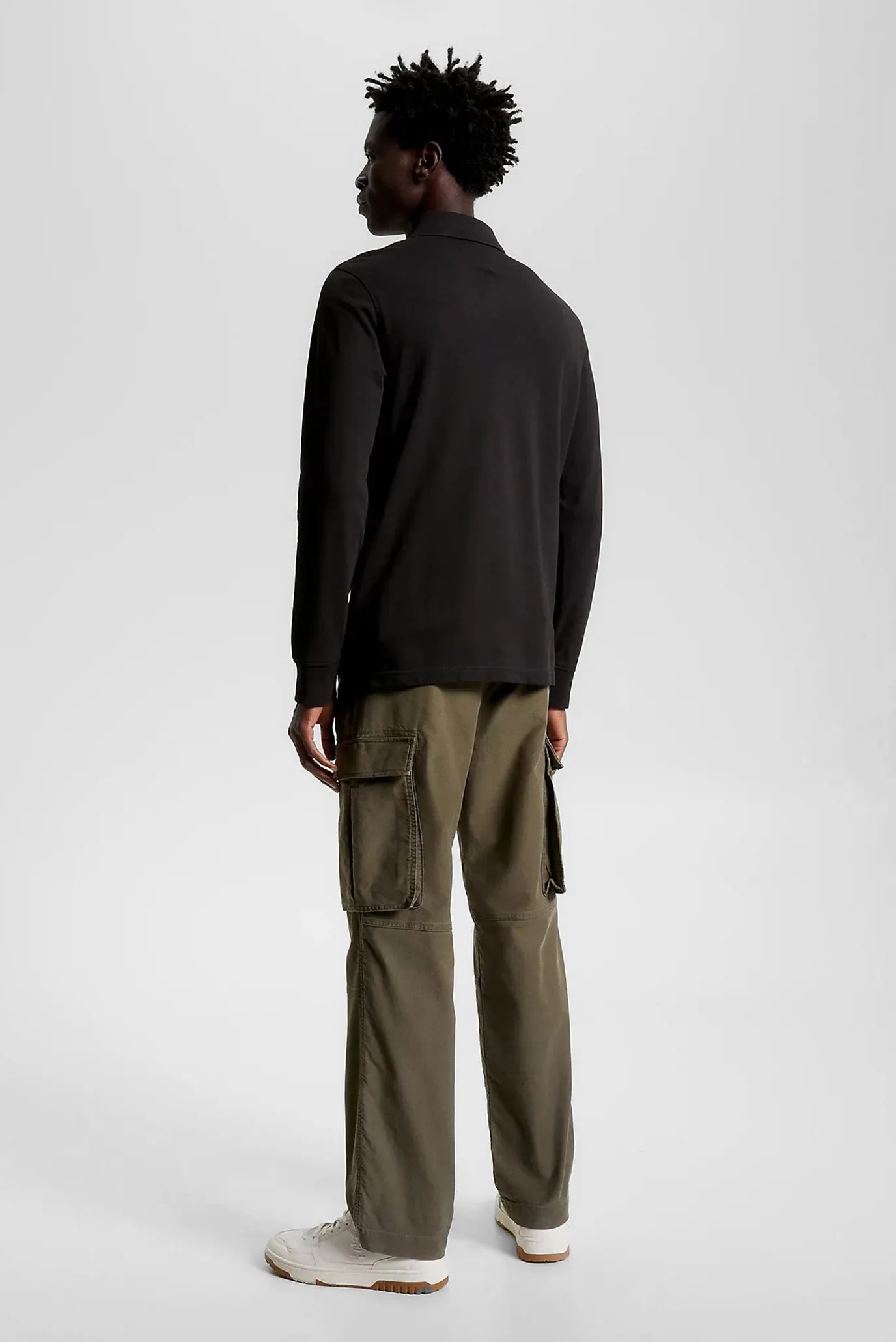 Мужское черное поло 1985 REGULAR LS POLO 3