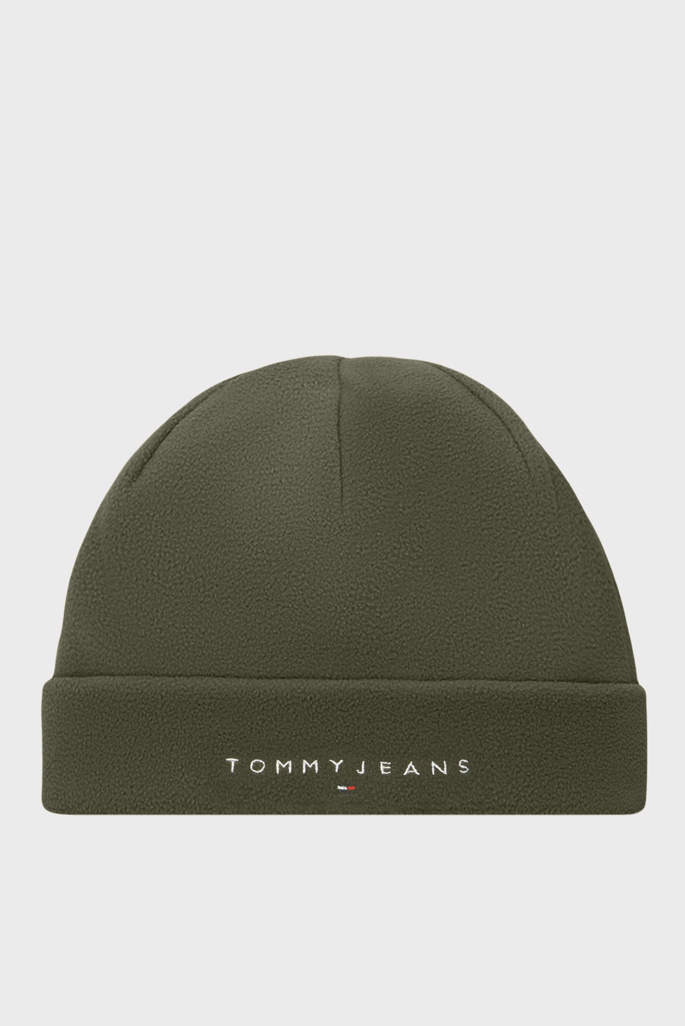 Чоловіча оливкова шапка TJM LINEAR LOGO FLEECE BEANIE 1