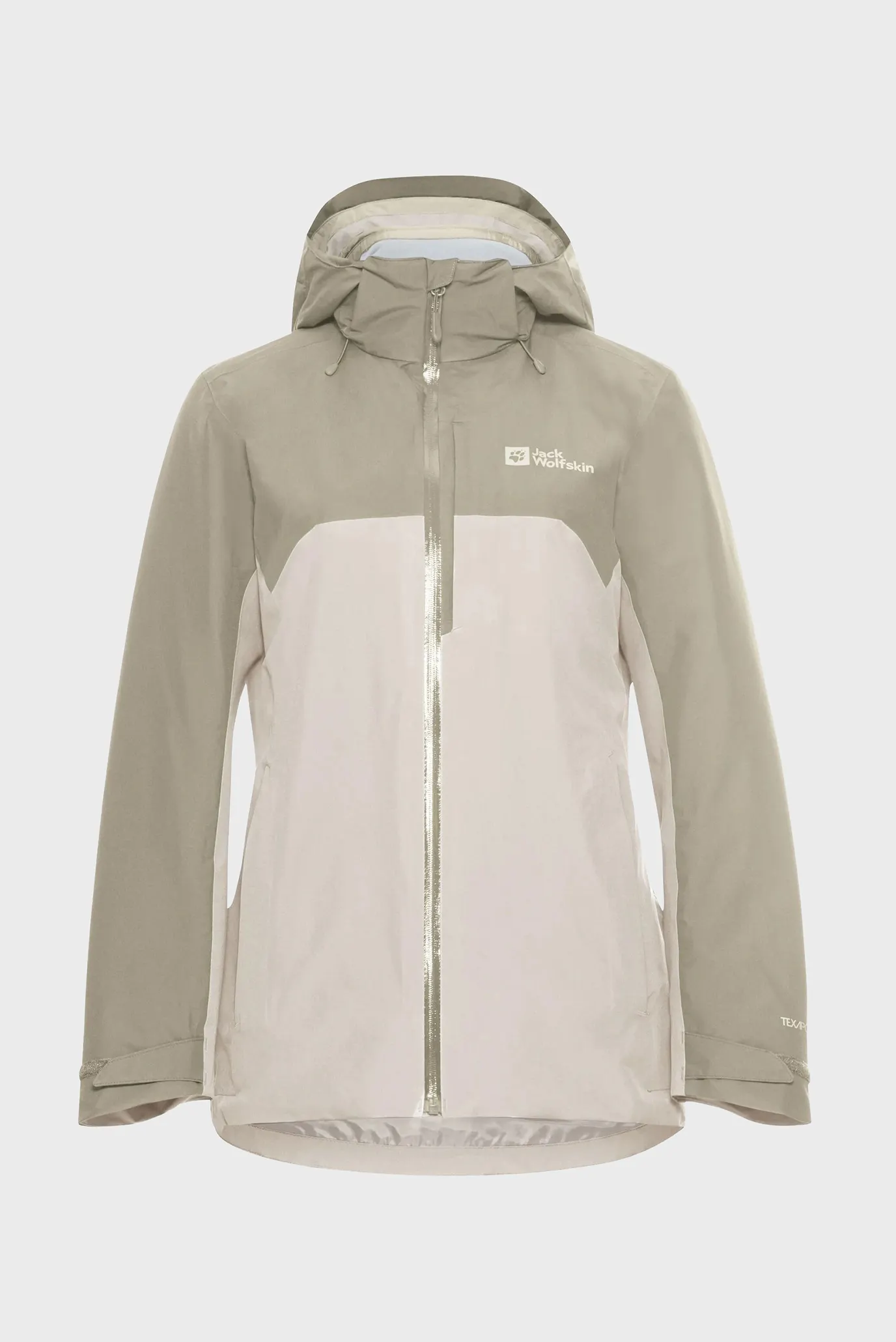 Женская бежевая куртка 3в1 14