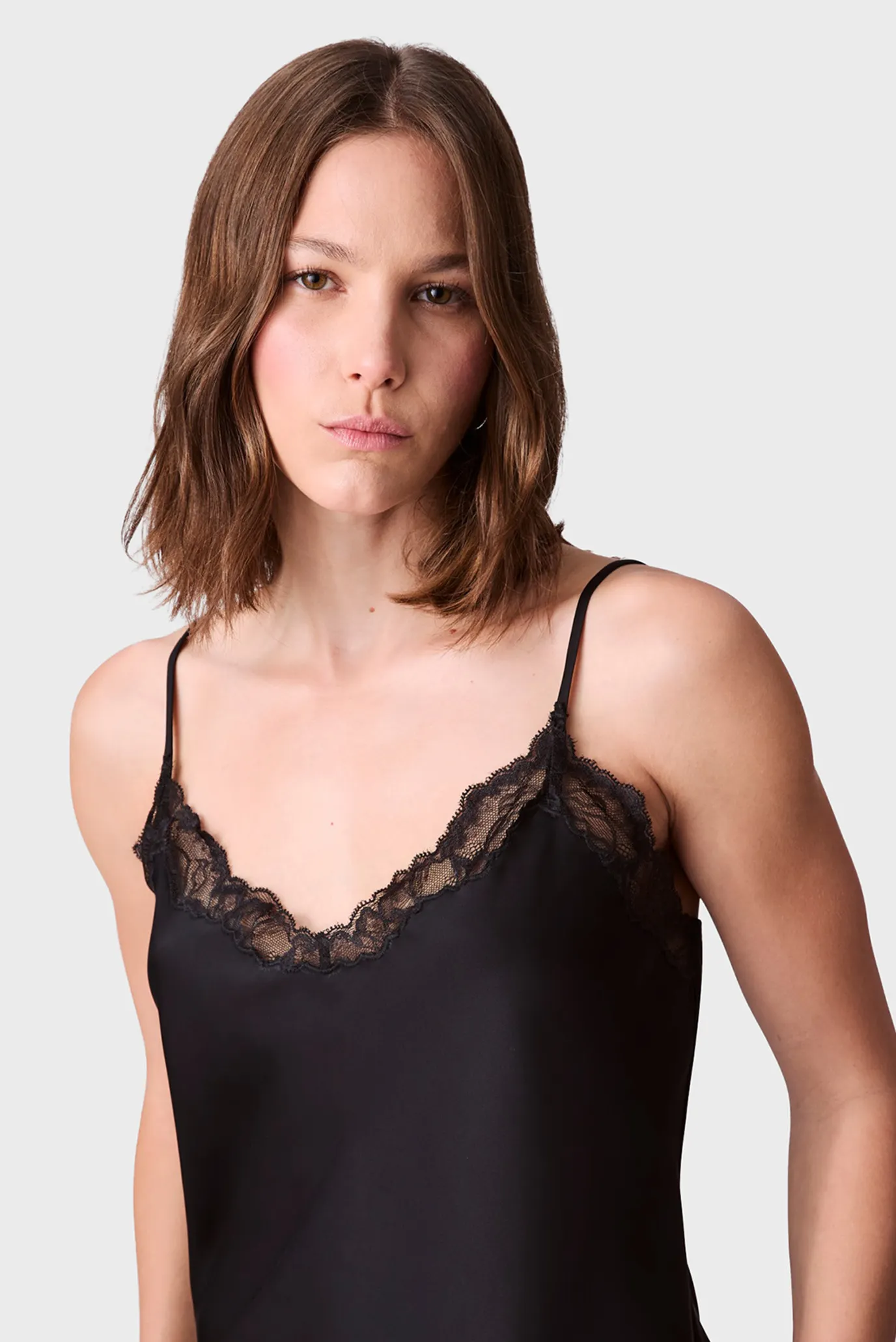 Женский черный топ Cami 5