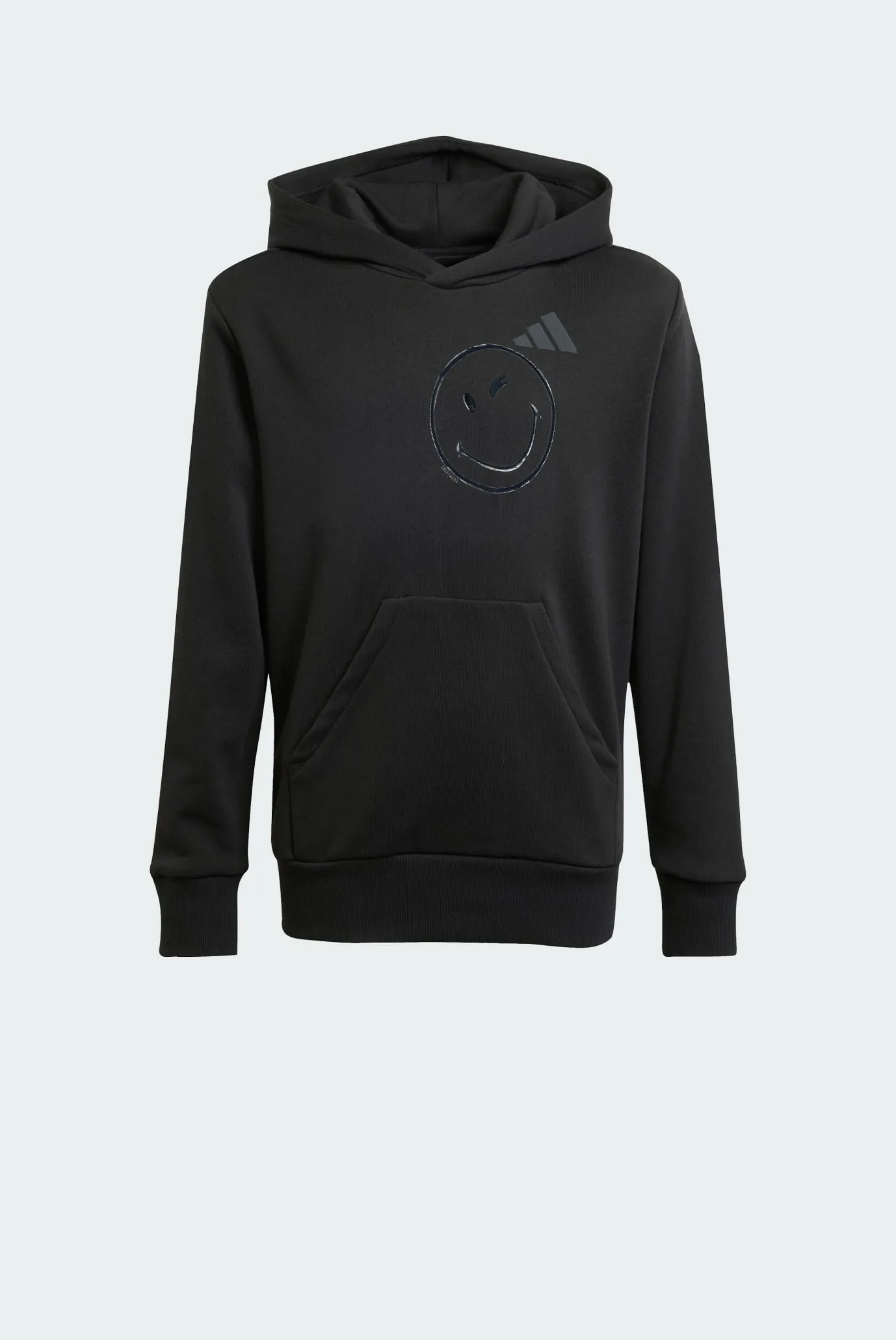 Детское черное худи adidas X Smileyworld Kids 1