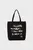 Женский черный шоппер ns box logo quote