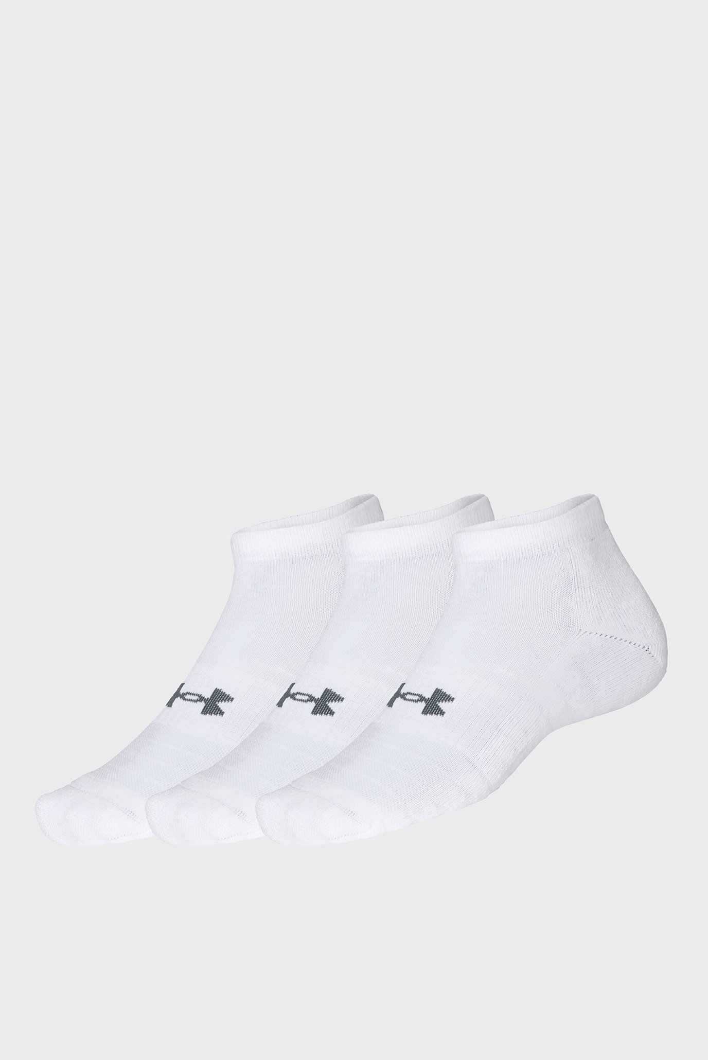 Белые носки UA Training Cotton Locut (3 пары) 1