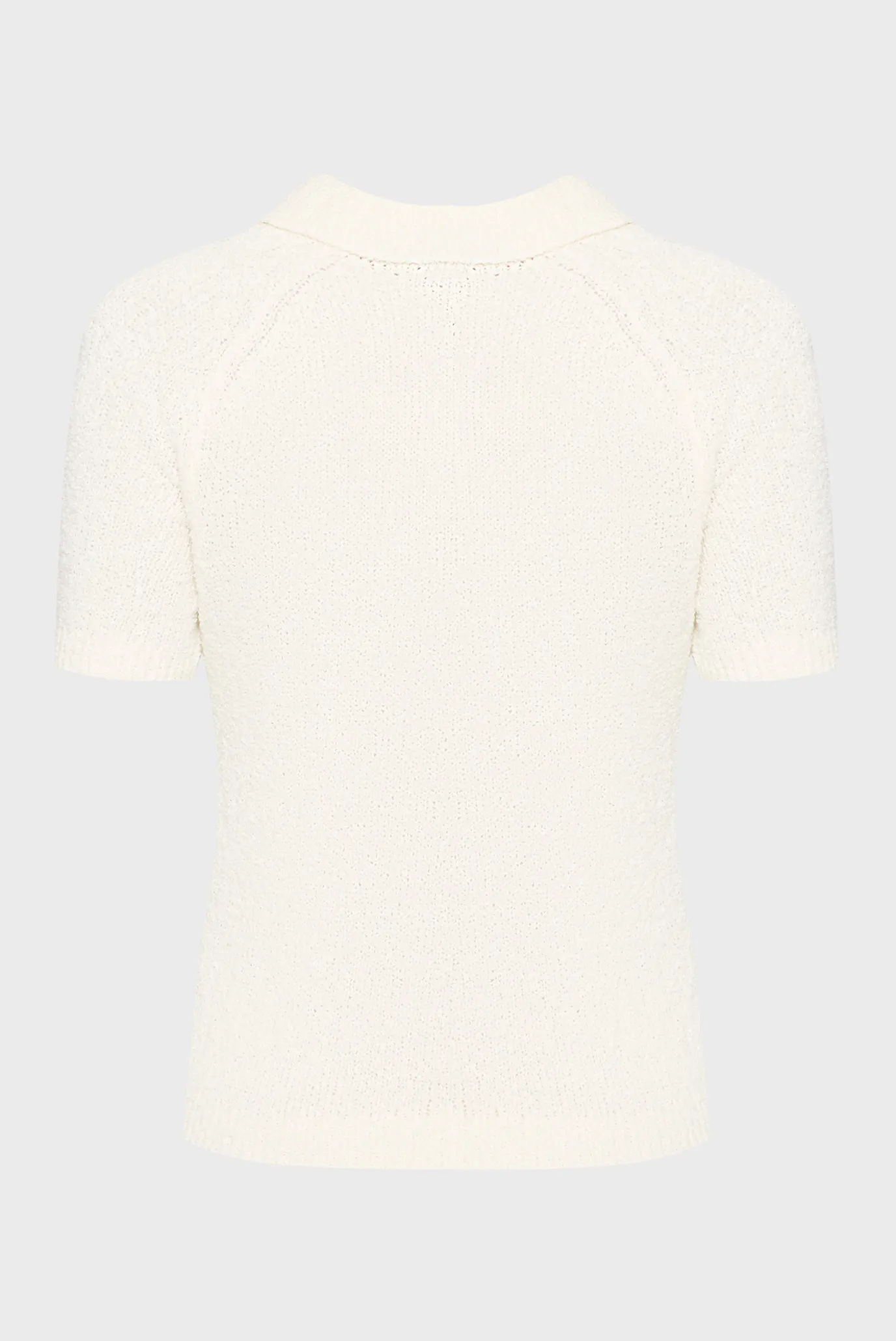 Женское белое поло Summer Boucle 8