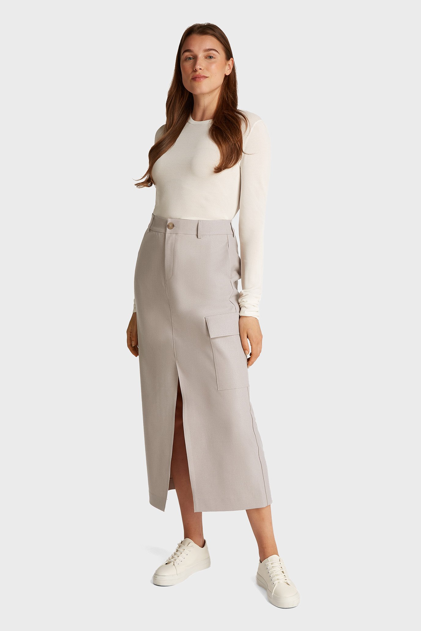 Женская бежевая юбка CASUAL TAILORING SKIRT Бежевый L Calvin Klein Jeans J20J225075 Женская бежевая юбка CASUAL TAILORING SKIRT Бежевый L Calvin Klein Jeans J20J225075