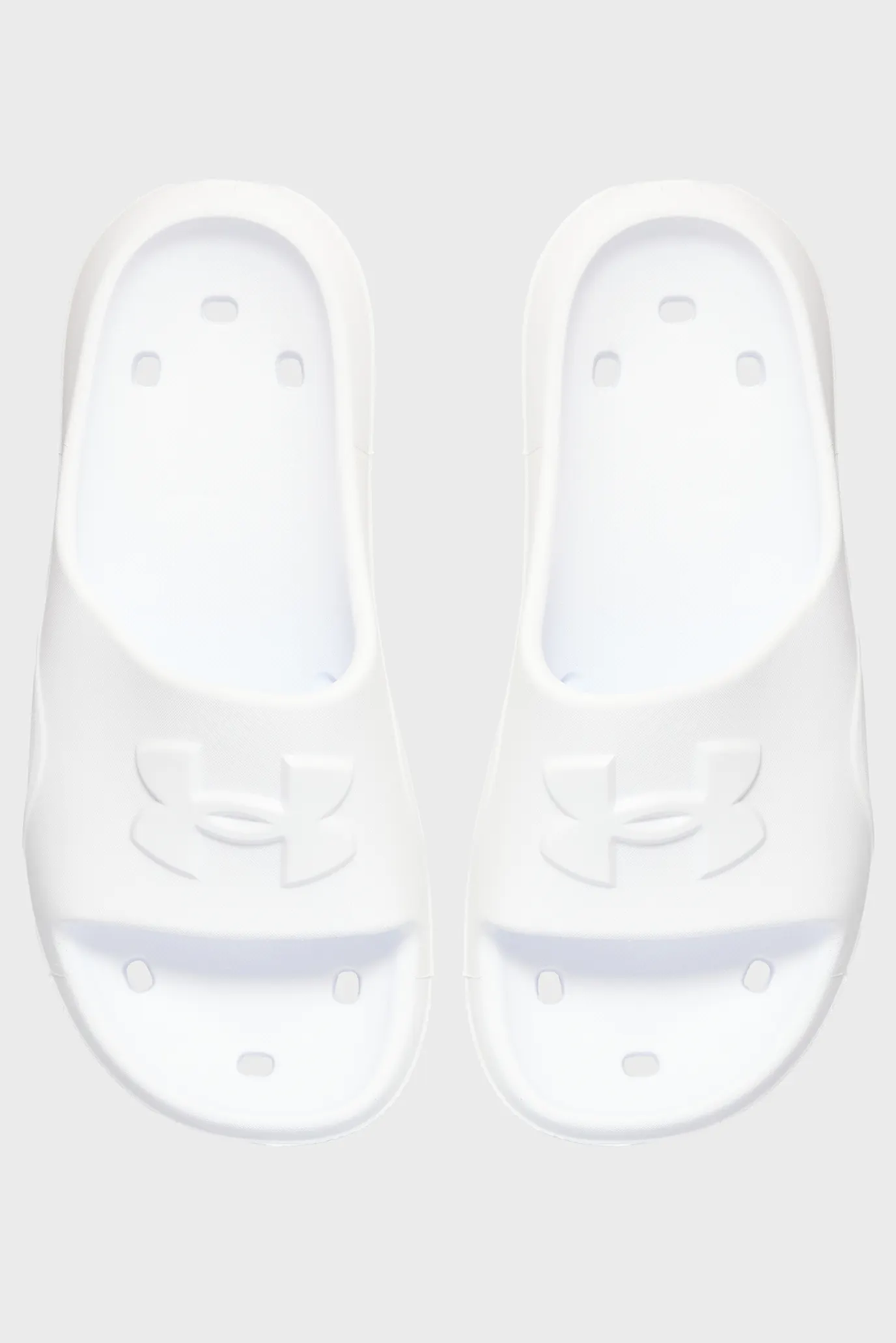 Чоловічі білі слайдери UA M Locker V SL 4