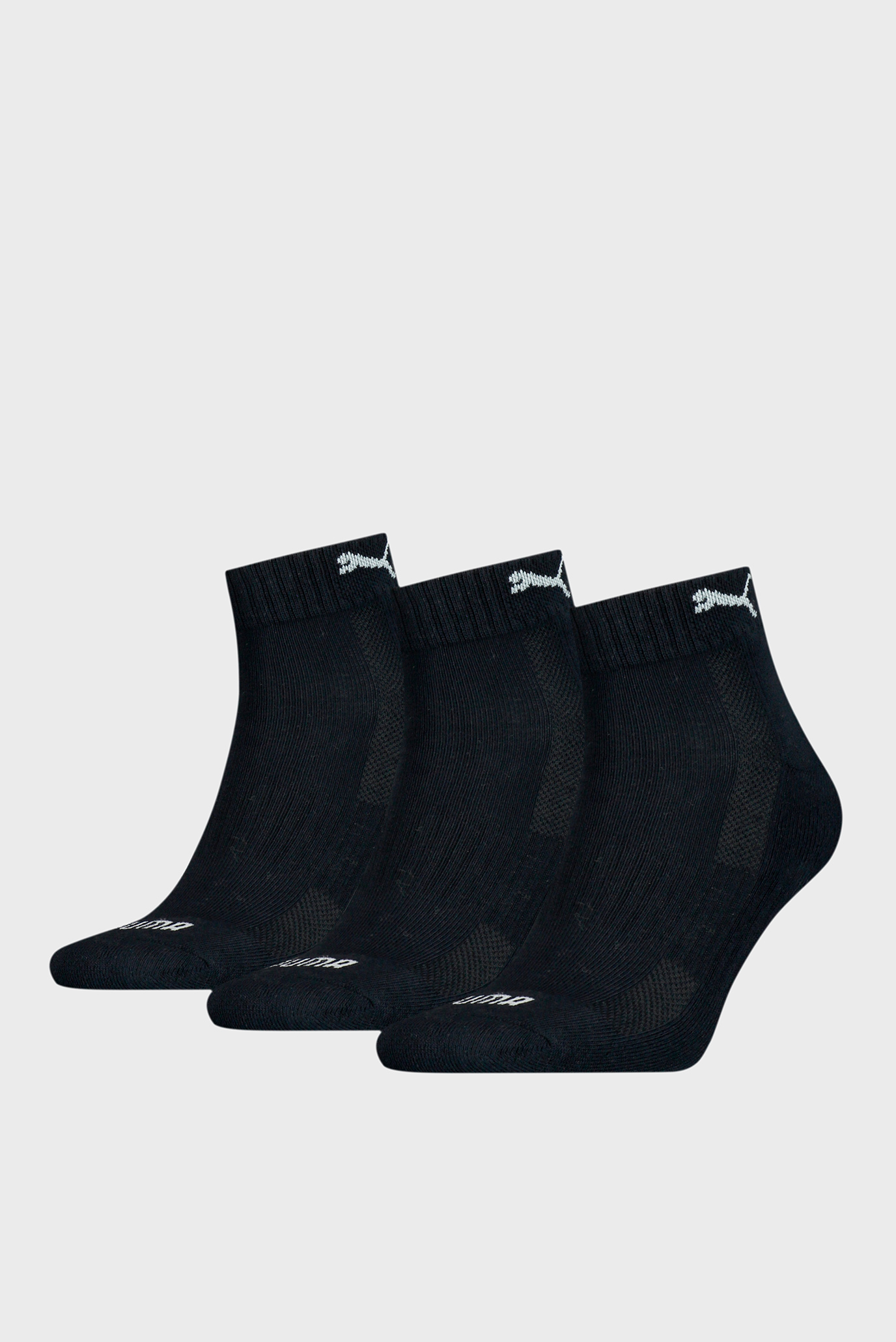 Чорні шкарпетки (3 пари) Unisex Cushioned Quarter Socks 1
