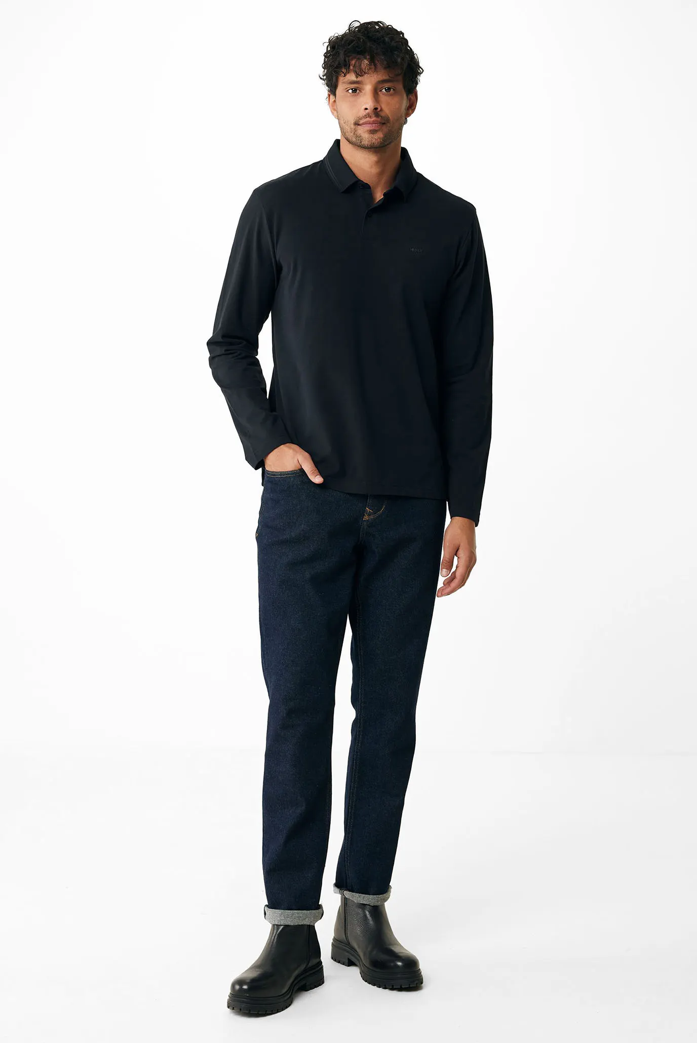 Чоловіче чорне поло BAS 2