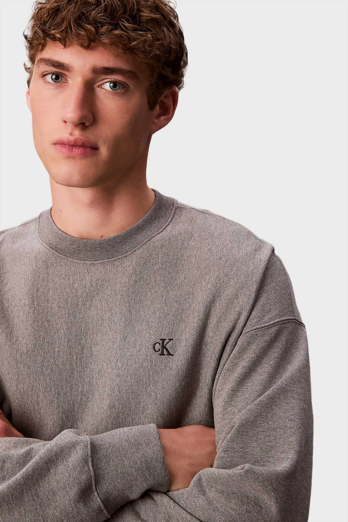 Чоловічий сірий світшот PREMIUM TERRY MONOGRAM 5