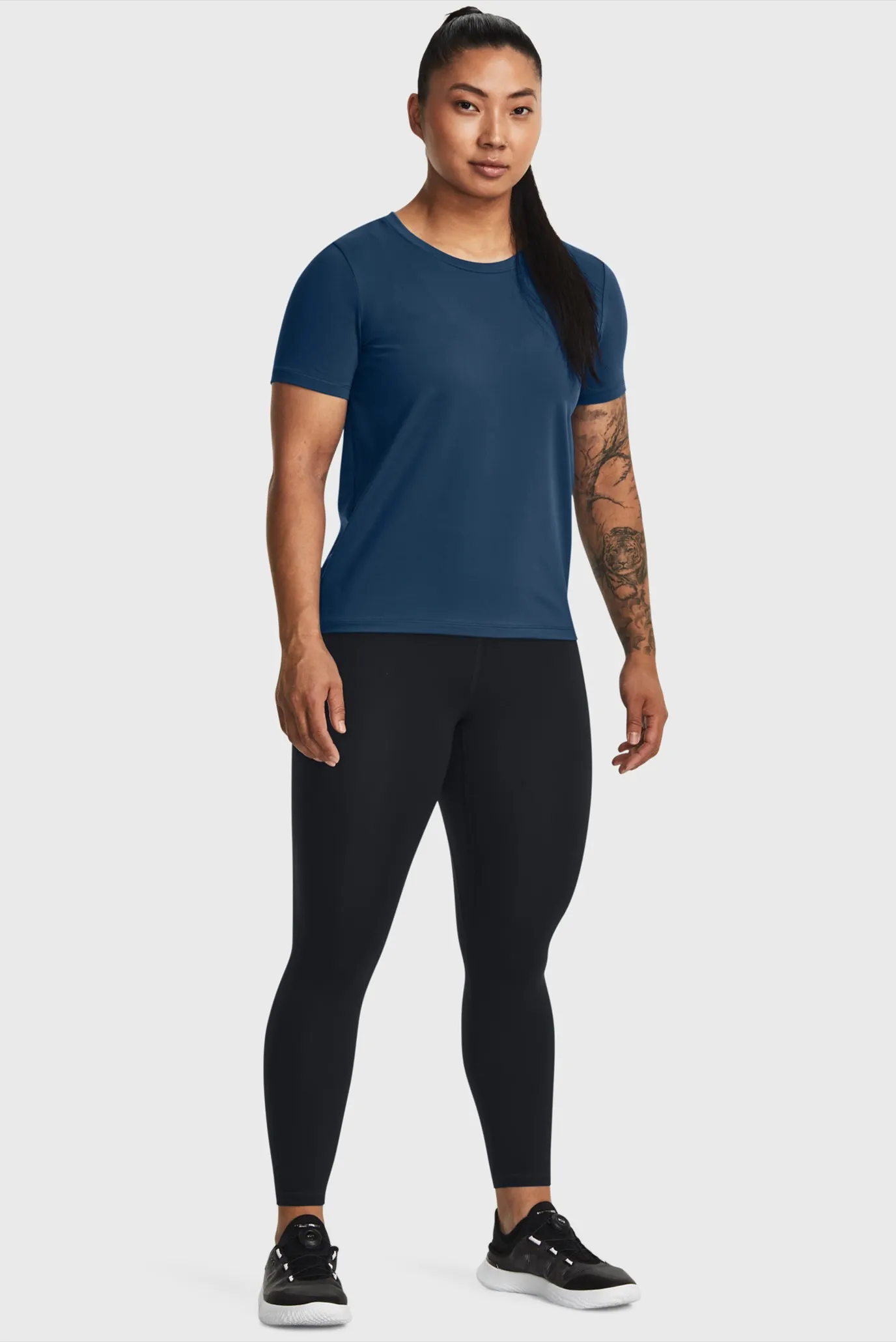 Жіноча темно-синя футболка UA Meridian SS 2