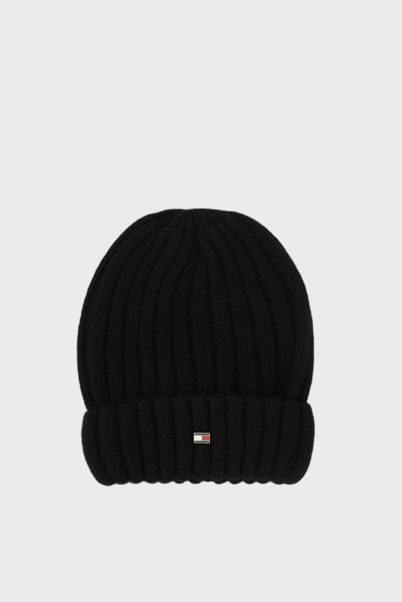 Чоловіча чорна кашемірова шапка TH DC CASHMERE BEANIE 1