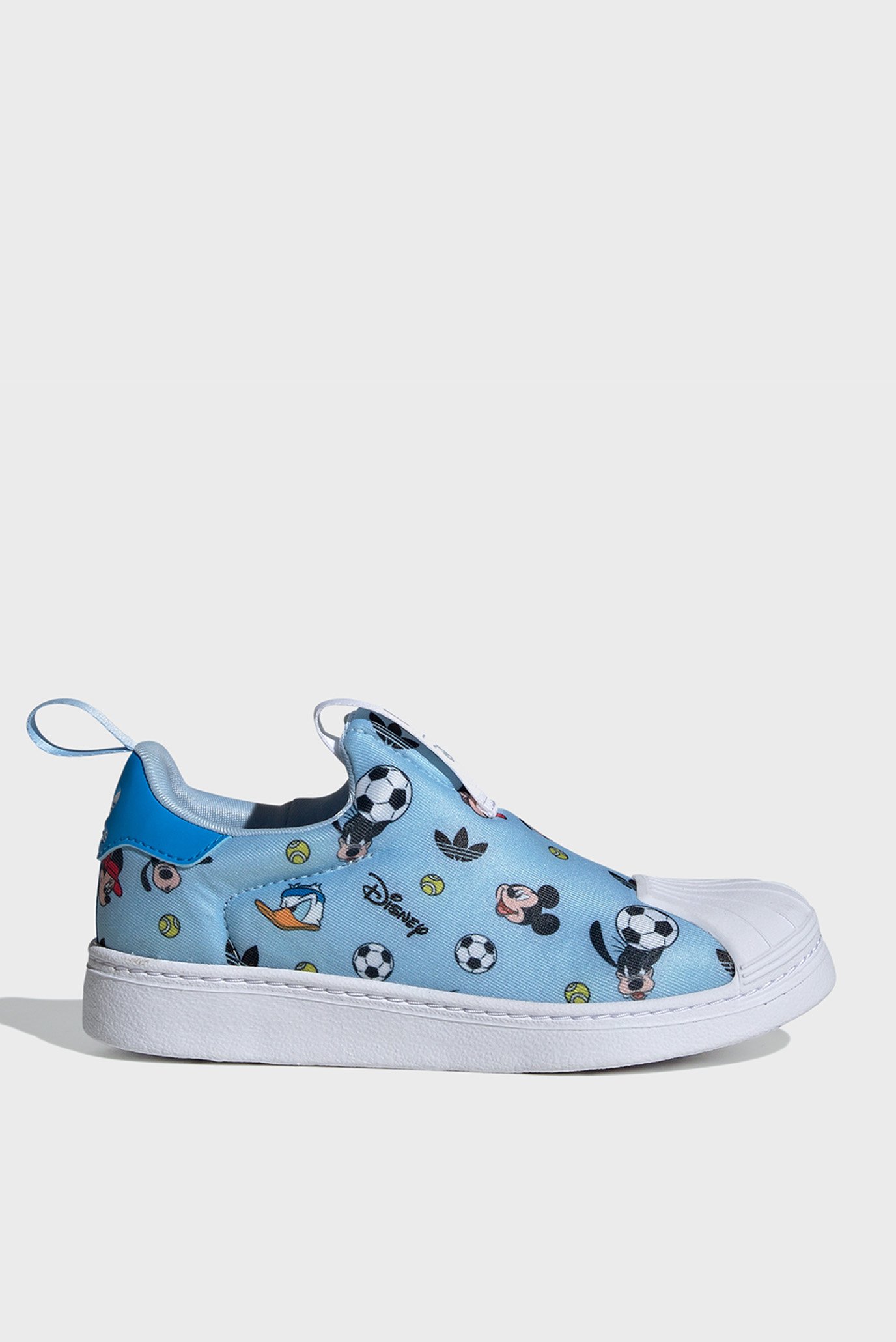 Детские голубые слипоны adidas Originals x Disney Mickey Superstar 360 1