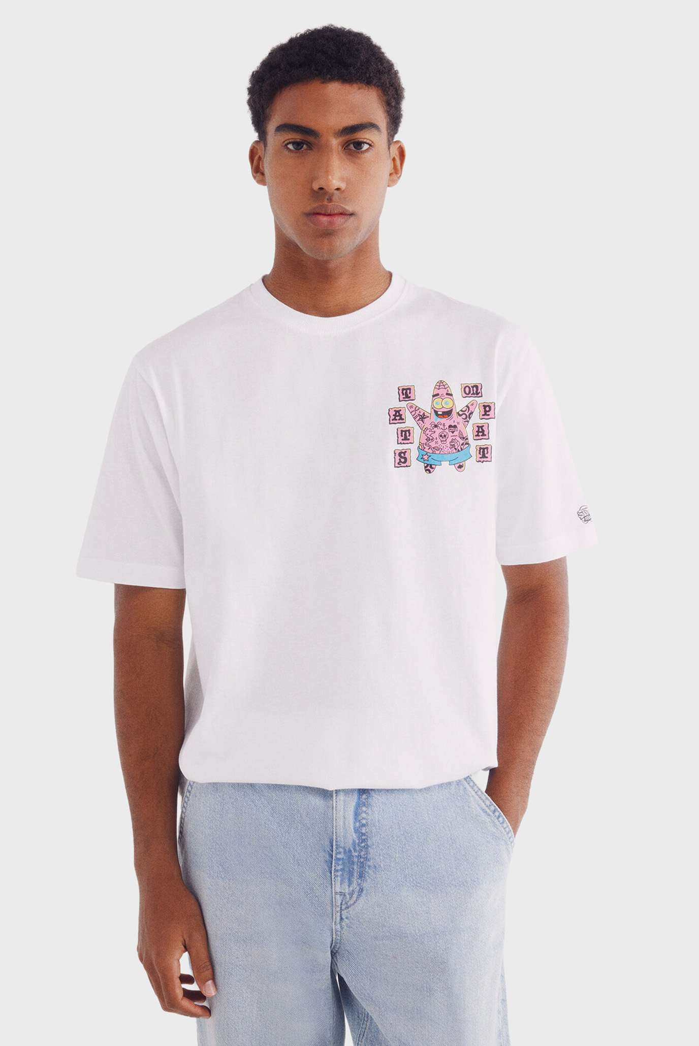 Мужская белая футболка SpongeBob SquarePants Белый XXL SPRINGFIELD 1459348 Мужская белая футболка SpongeBob SquarePants Белый XXL SPRINGFIELD 1459348