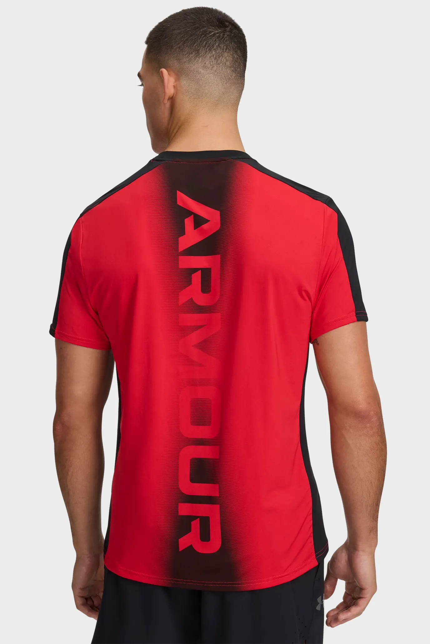 Мужская красная футболка UA HG Wordmark SS 2