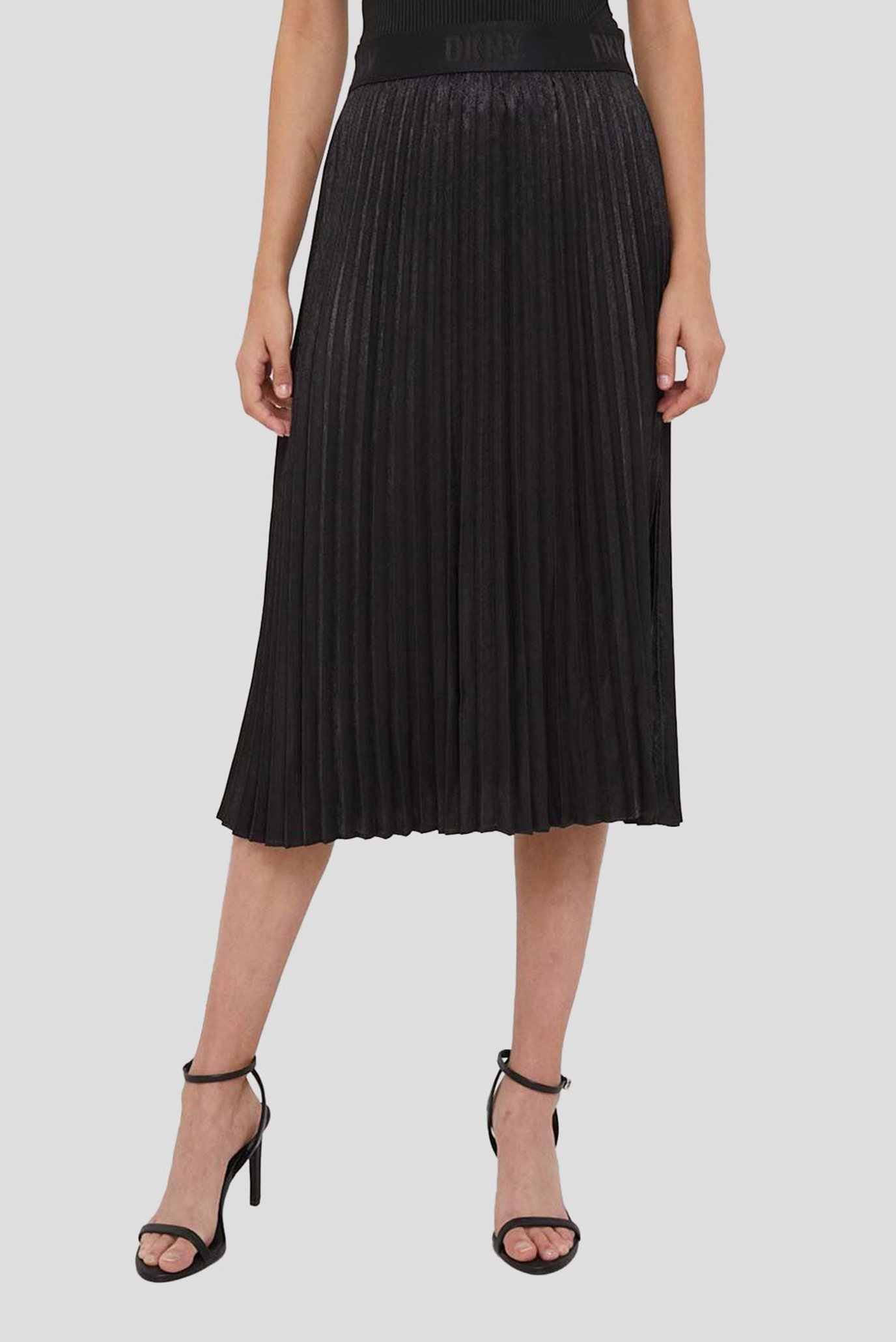 Женская черная плиссированная юбка Черный M DKNY P34N6CVM Женская черная плиссированная юбка Черный M DKNY P34N6CVM