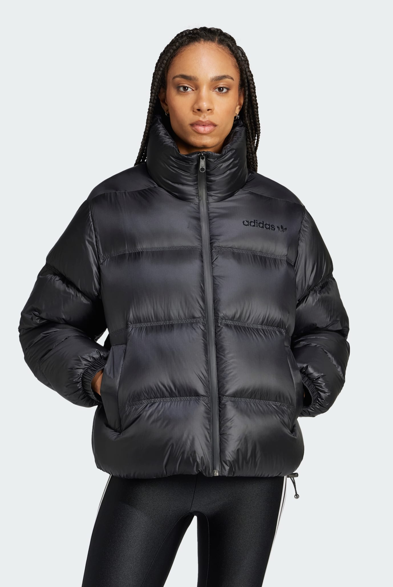 Жіночий чорний пуховик Premium Pertex Down Short Puffer 1