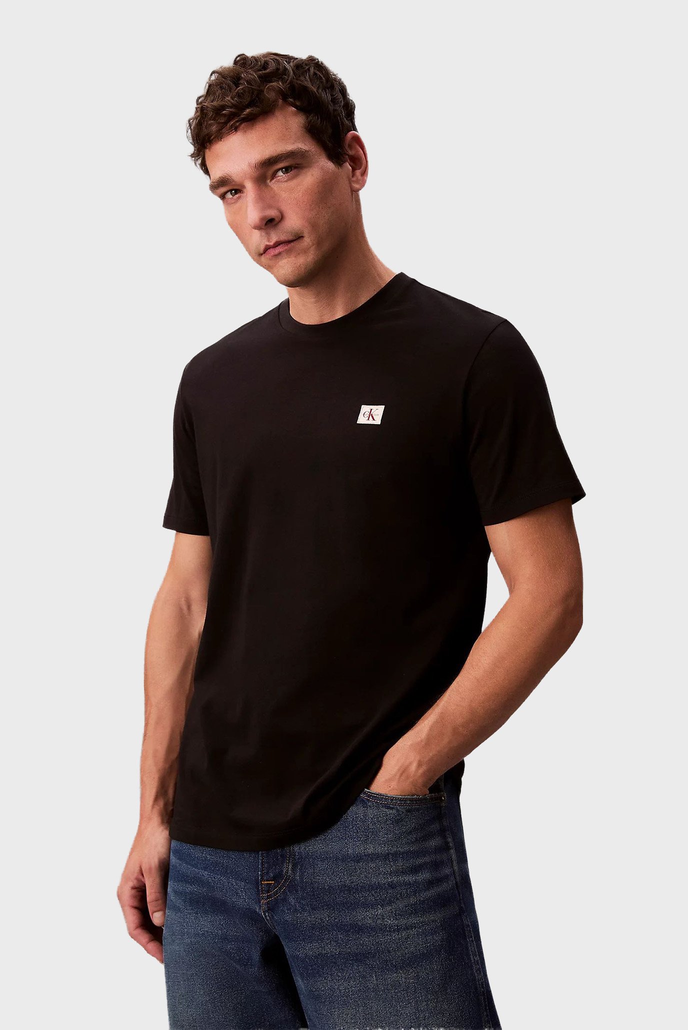 Мужская черная футболка JERSEY CLASSIC Черный XXL Calvin Klein Jeans LV04RC272G Мужская черная футболка JERSEY CLASSIC Черный XXL Calvin Klein Jeans LV04RC272G