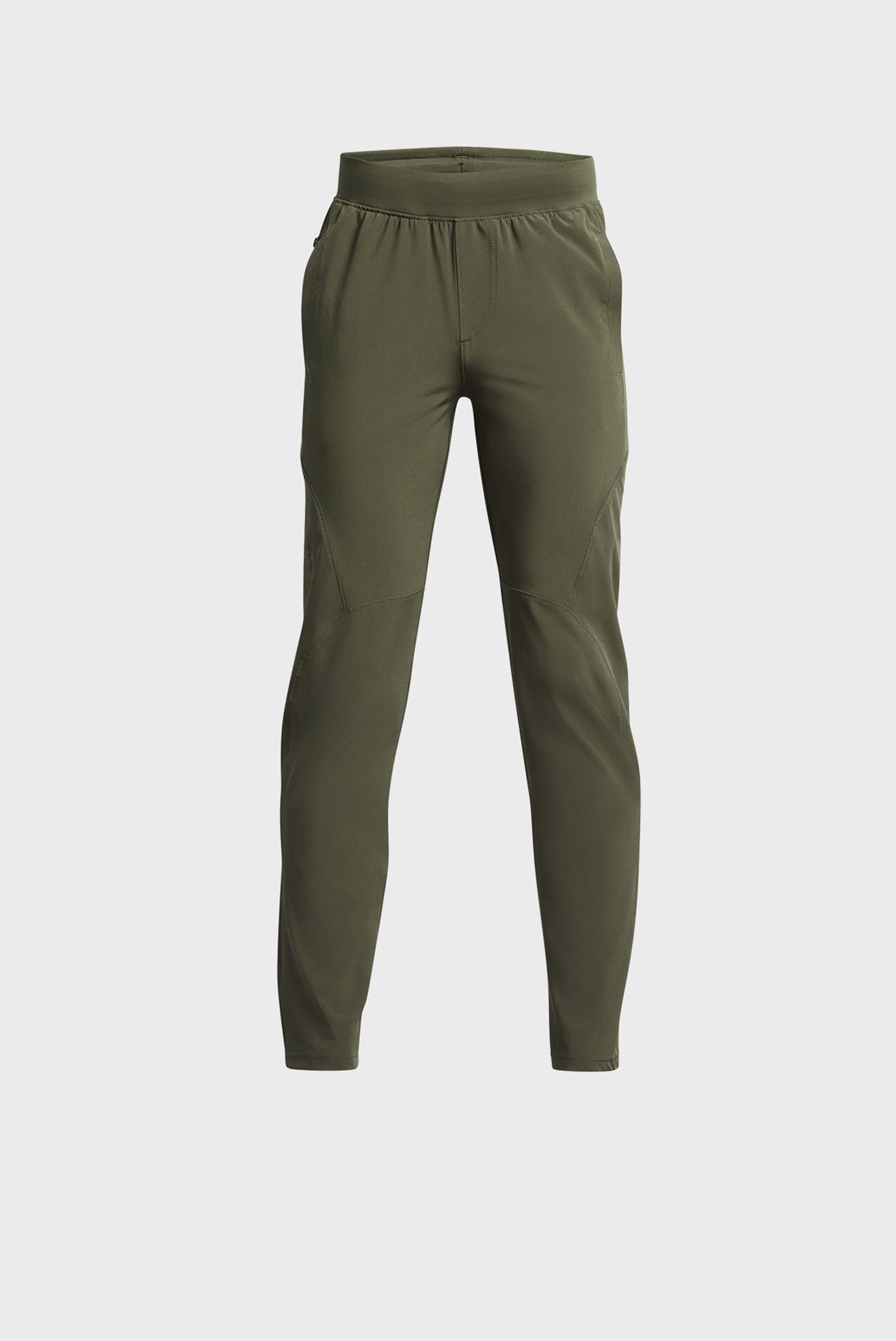 Детские зеленые спортивные брюки UA Unstoppable Tapered Pant 1