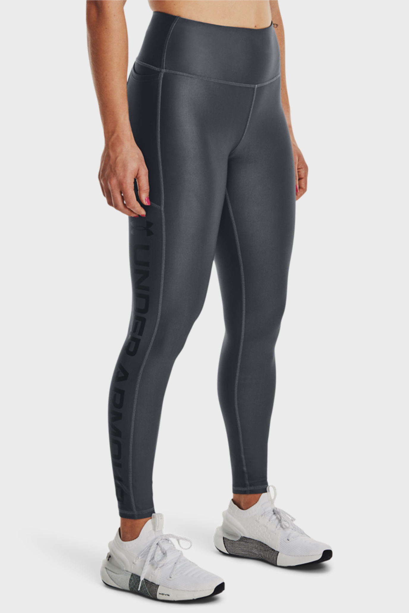 Женские серые тайтсы Armour Branded Legging 1