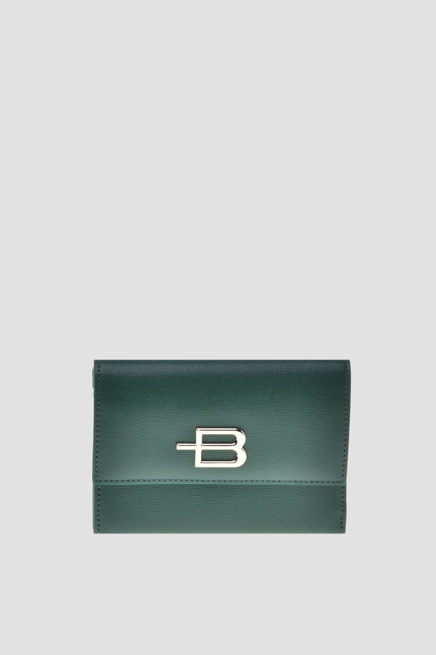 Жіночий зелений шкіряний гаманець 1