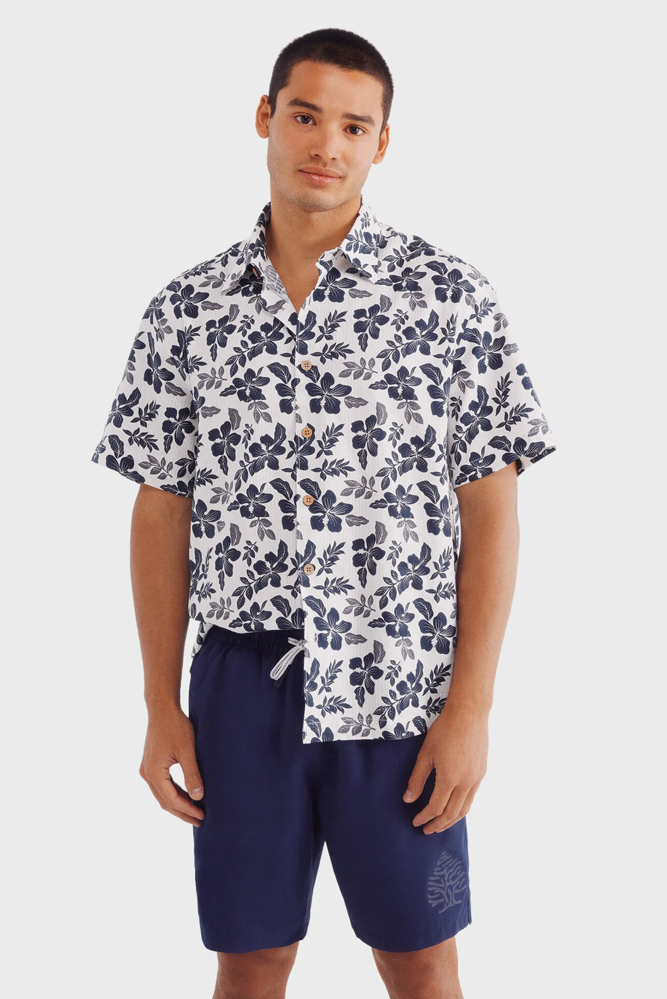 Мужские темно-синие плавательные шорты 4