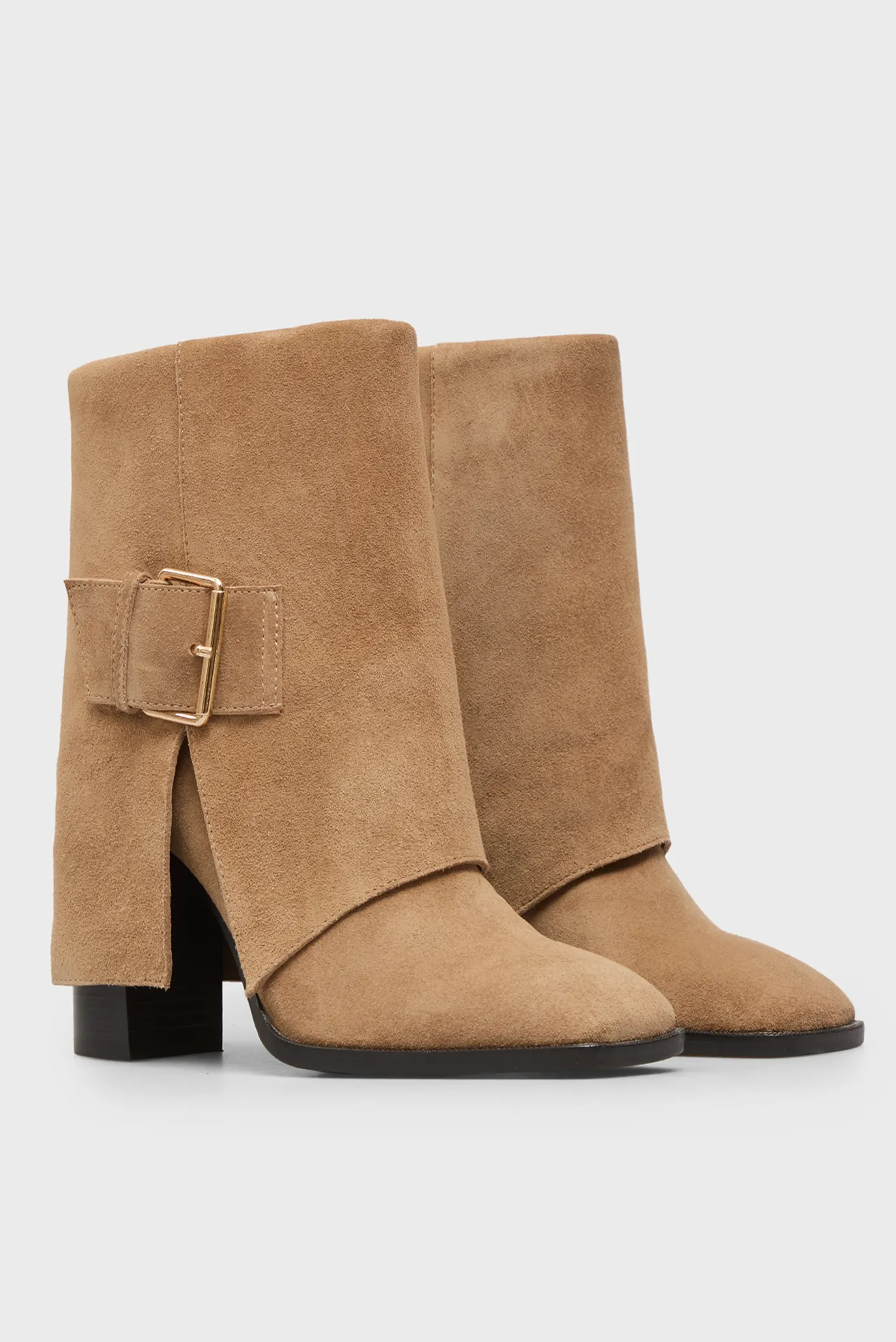 Женские бежевые замшевые ботильоны Claire 3