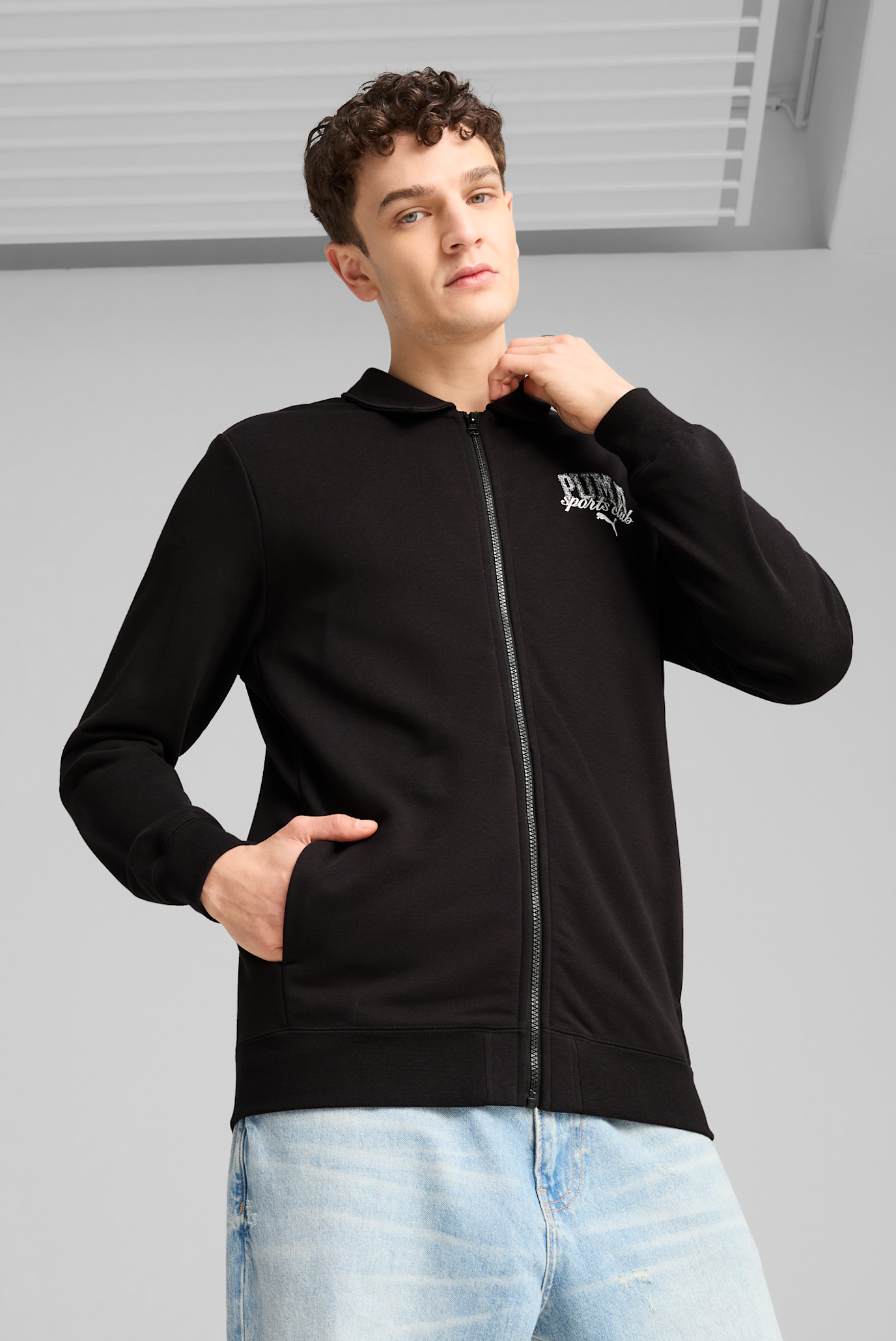 Мужская черная спортивная кофта PUMA Class Track Jacket Men 1