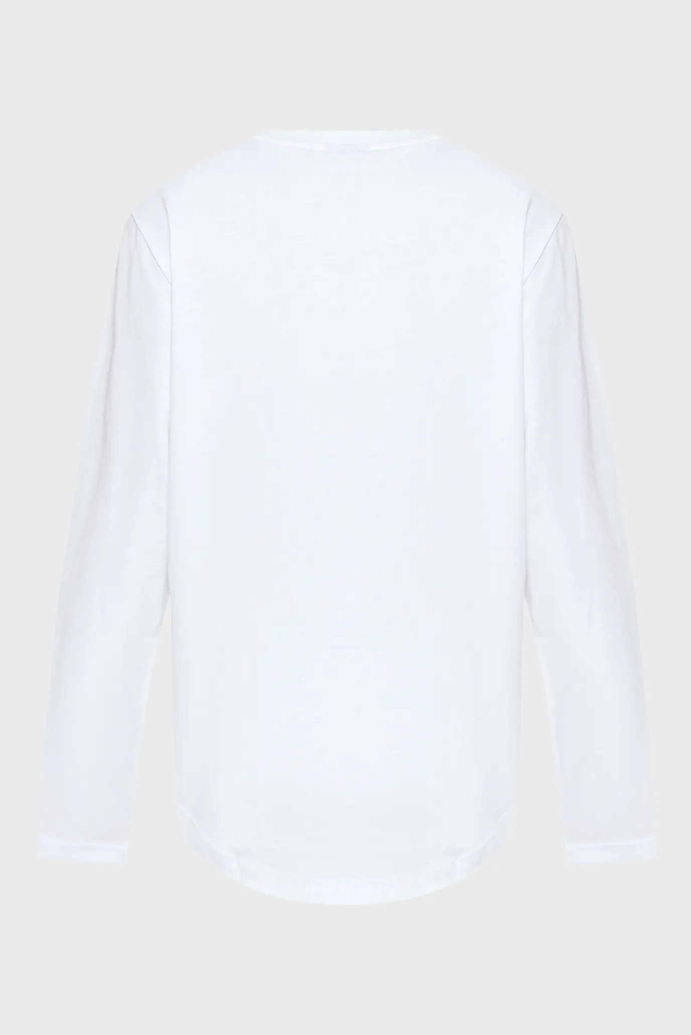 Мужской белый лонгслив 2