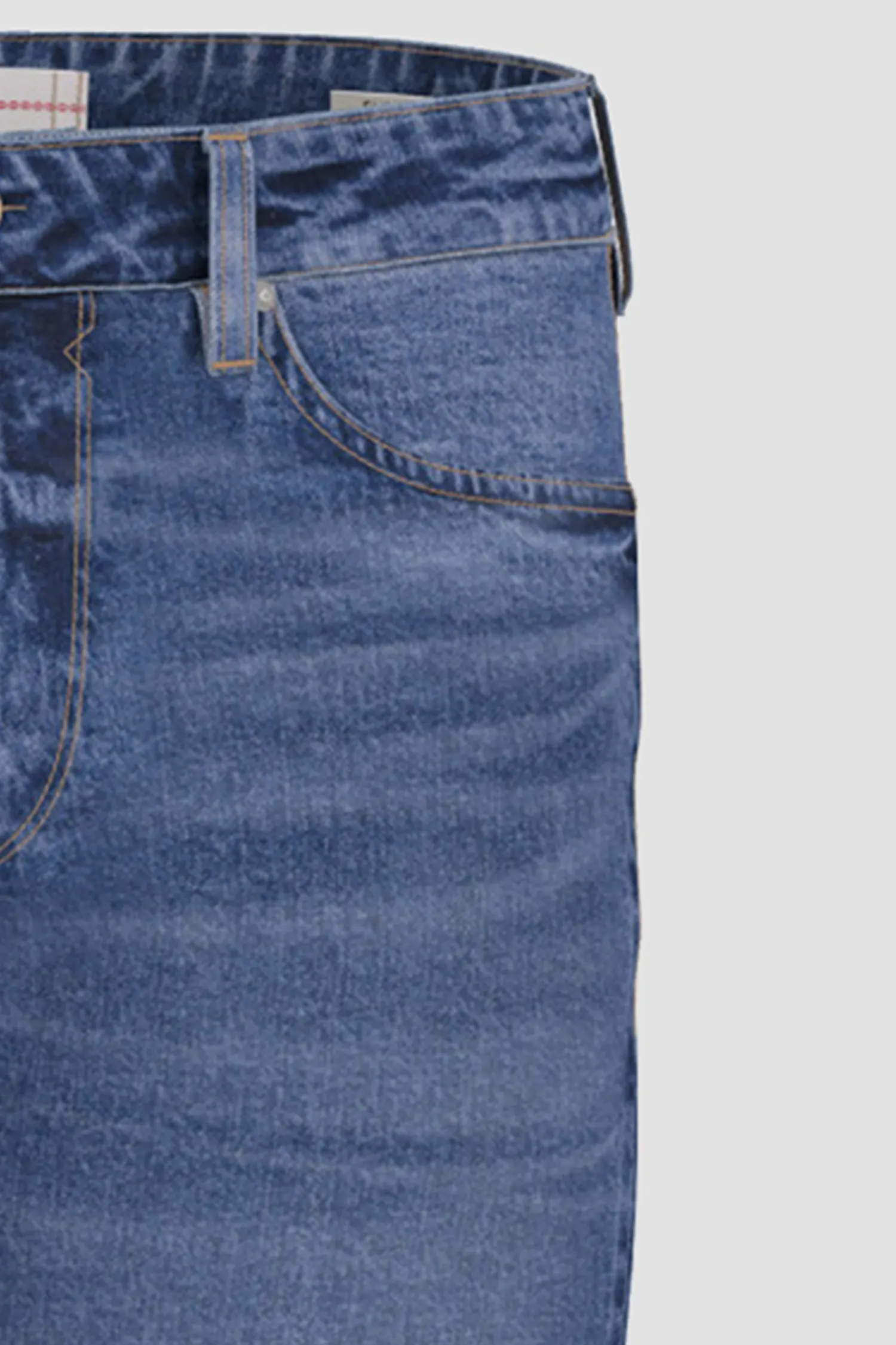 Мужские синие джинсы 4