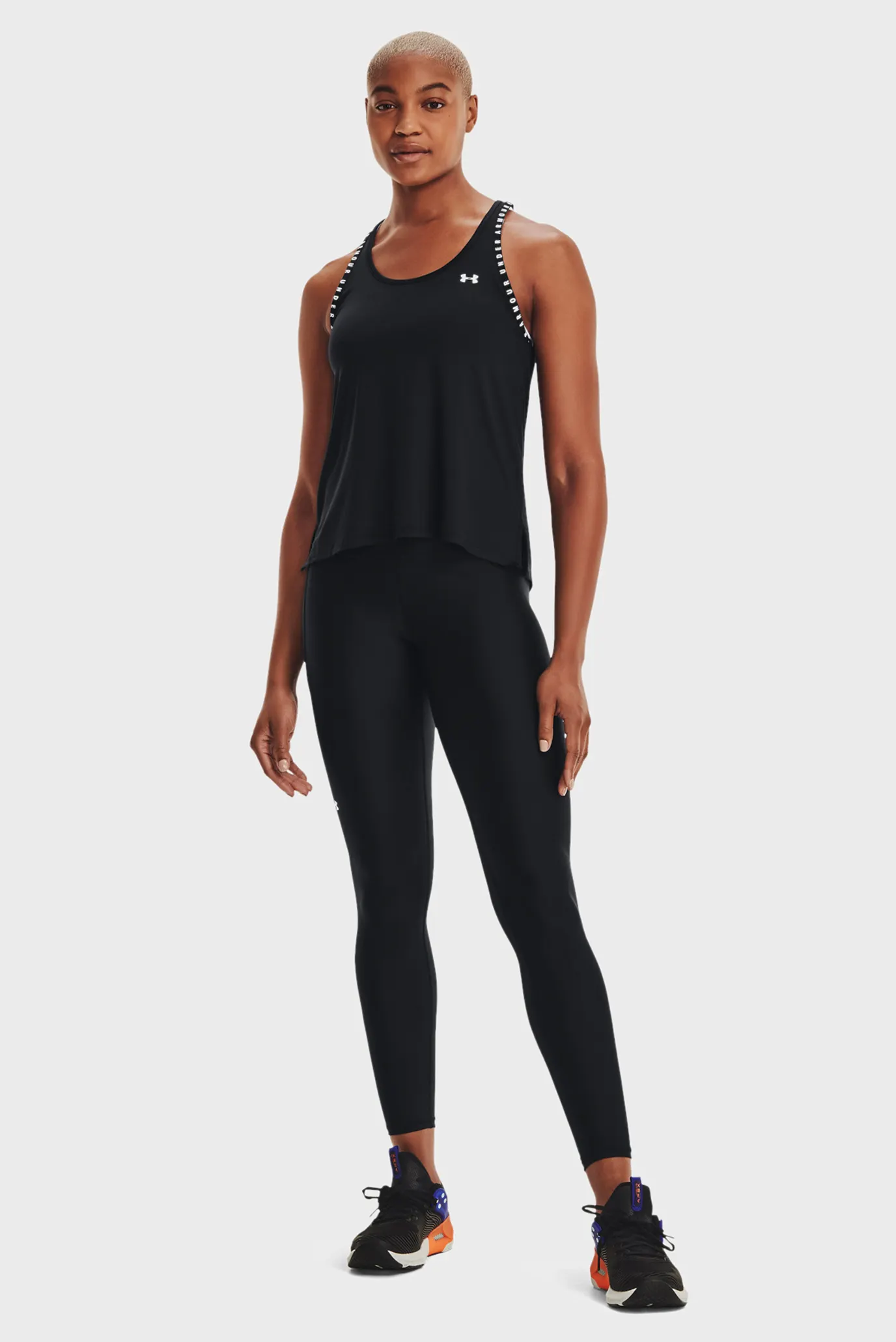 Жіноча чорна майка UA Knockout Tank 2