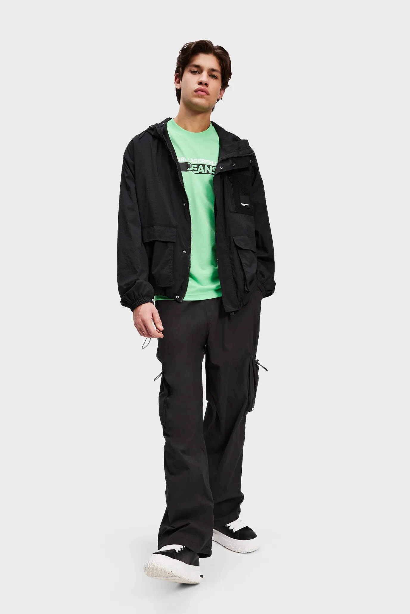 Мужская черная куртка pocket jacket 2