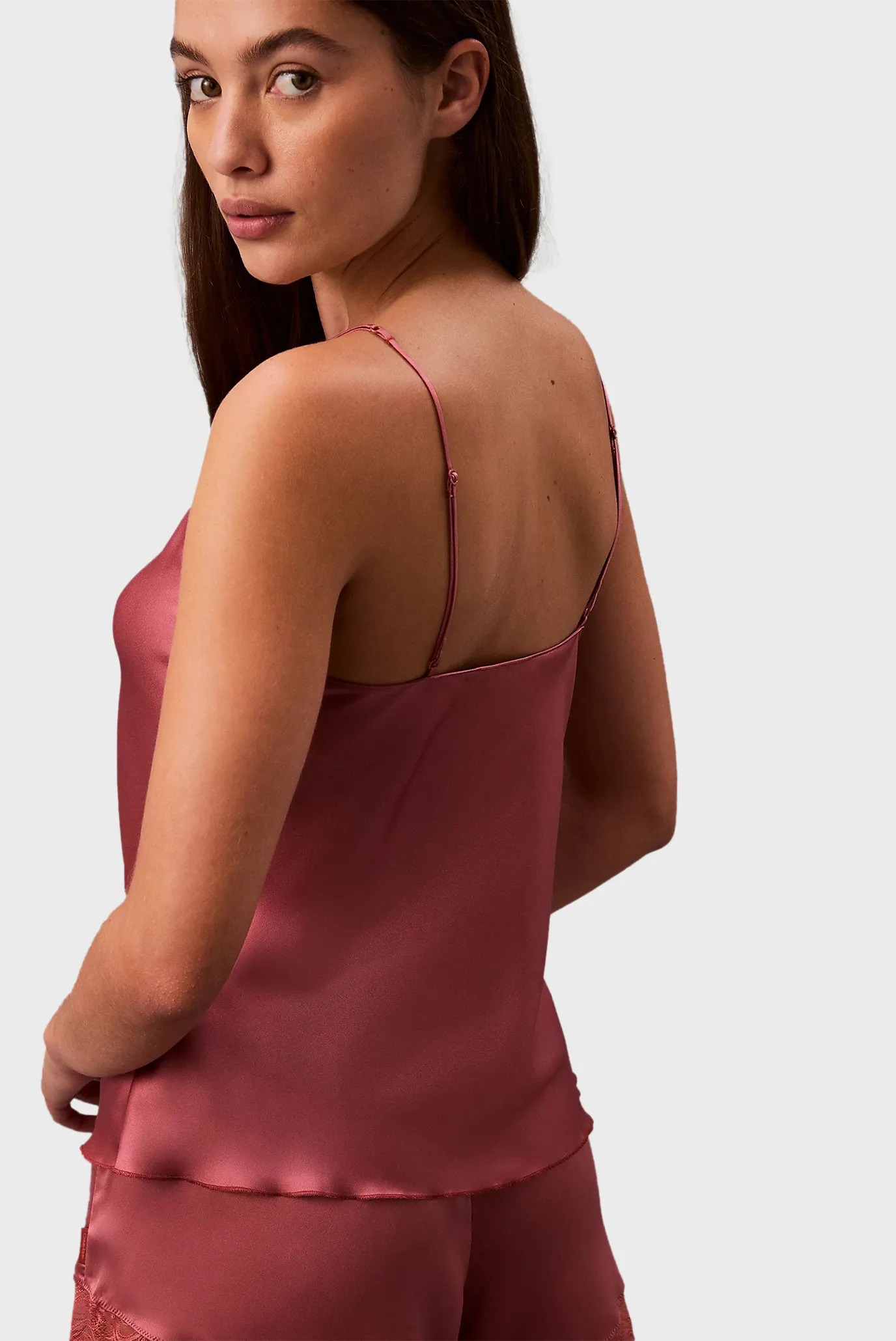 Женский коралловый топ SATIN CAMI 3