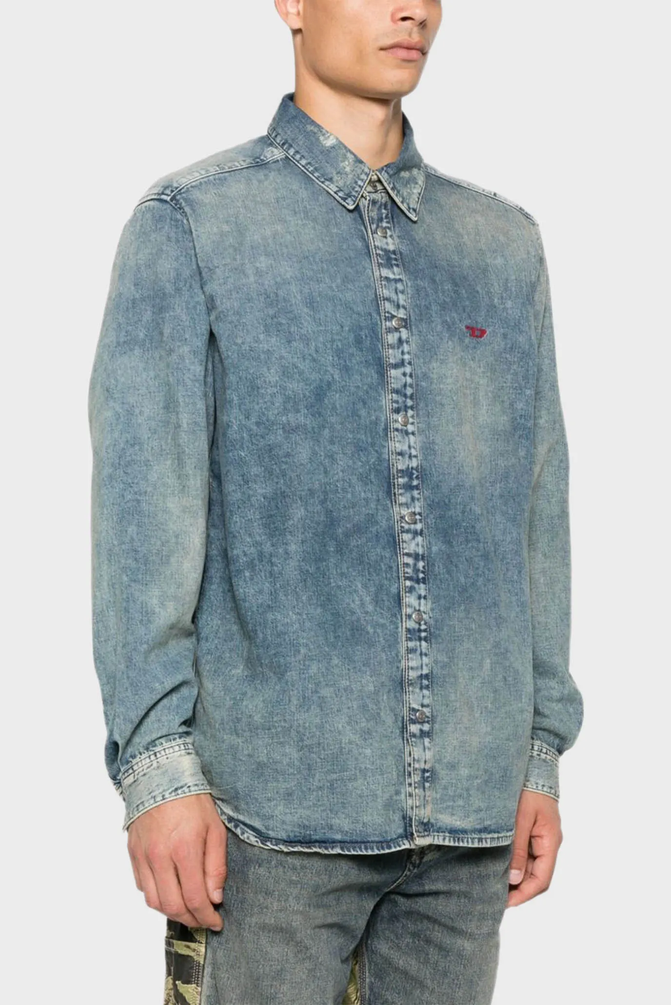 Чоловіча блакитна сорочка CAMICIA 1