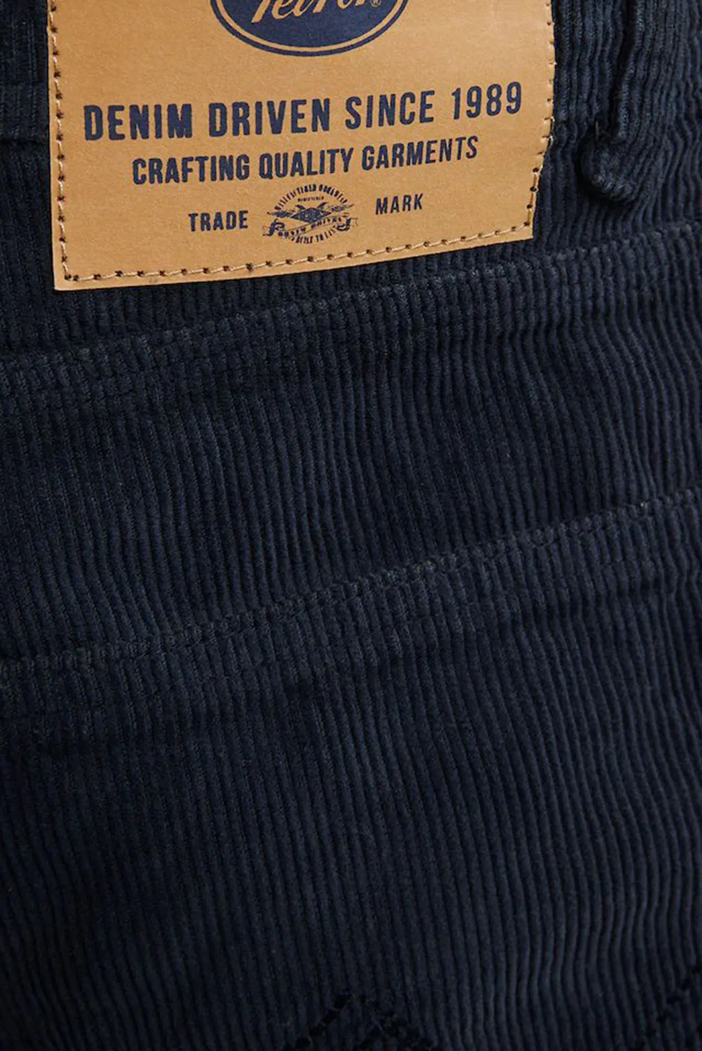 Мужские темно-синие вельветовые джинсы Tapered 4