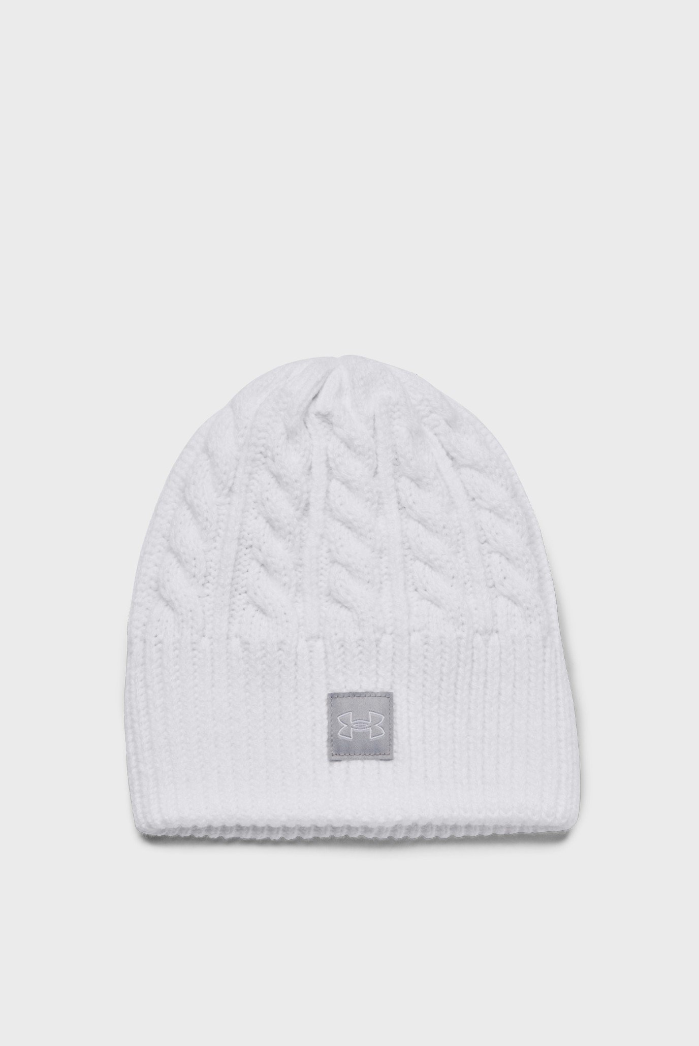 Жіноча біла шапка Halftime Cable Knit Beanie 1