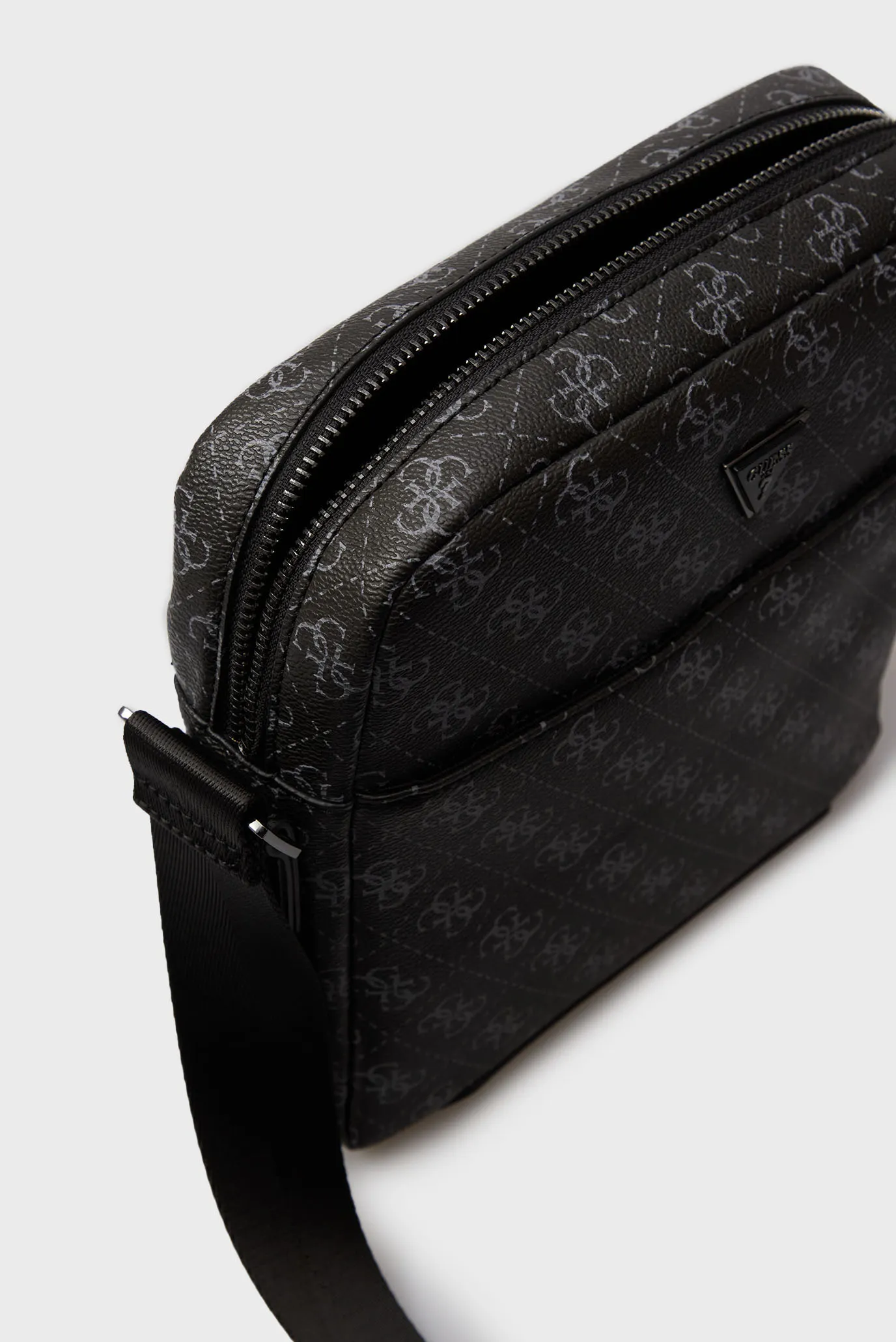 Мужская черная сумка с узором TORINO TOP ZIP CROSSBODY FLAT 5