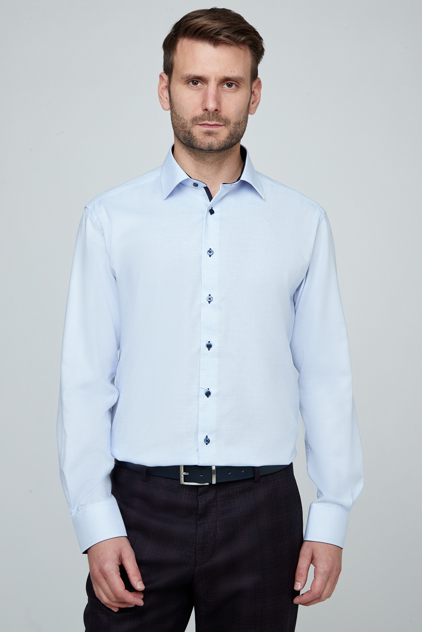 Мужская рубашка с узором Modern Fit 1