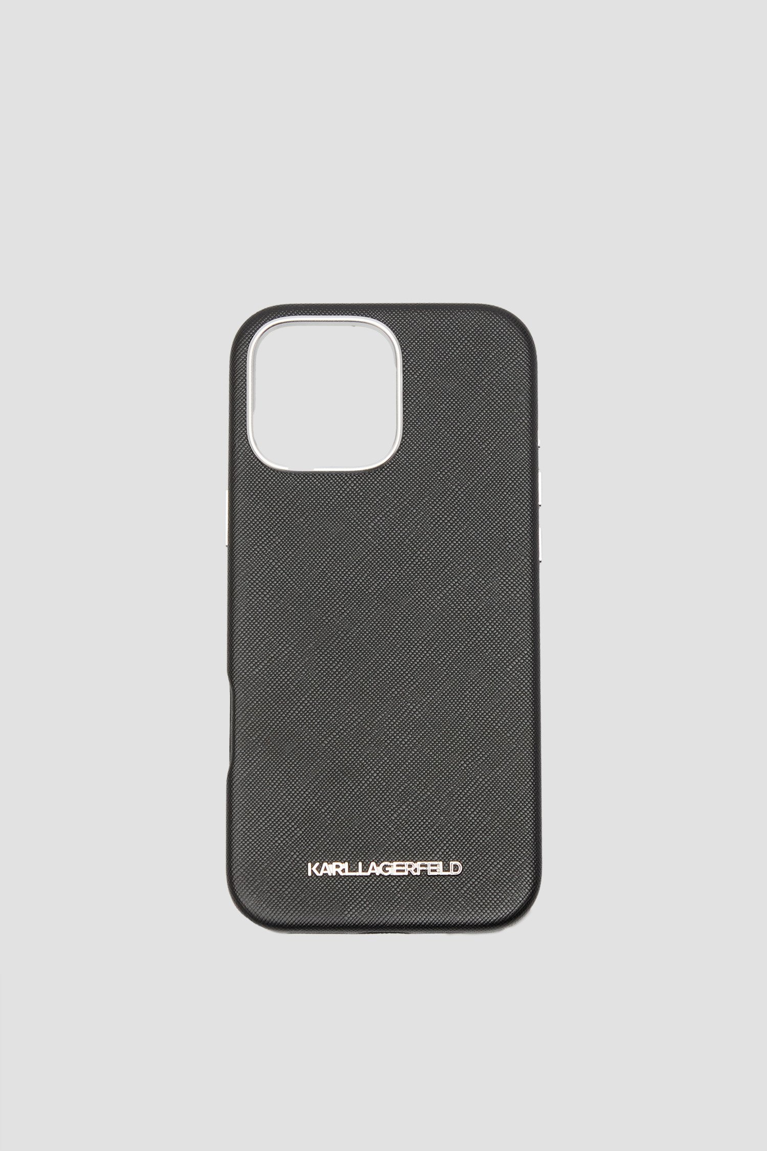 Мужской черный чехол для телефона iPhone 16 Pro Max Черный ONESIZE Karl Lagerfeld KLHMP16XPSAFWMCK;BLACK Мужской черный чехол для телефона iPhone 16 Pro Max Черный ONESIZE Karl Lagerfeld KLHMP16XPSAFWMCK;BLACK