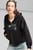 Жіноче чорне худі DOWNTOWN Oversized Hoodie Women