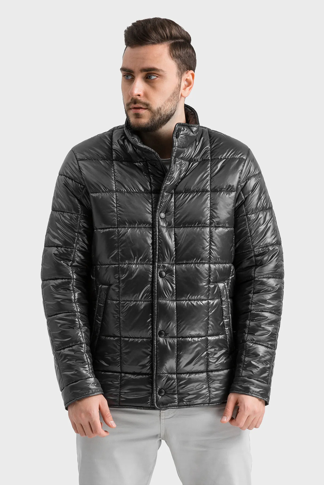 Мужская темно-серая куртка 4