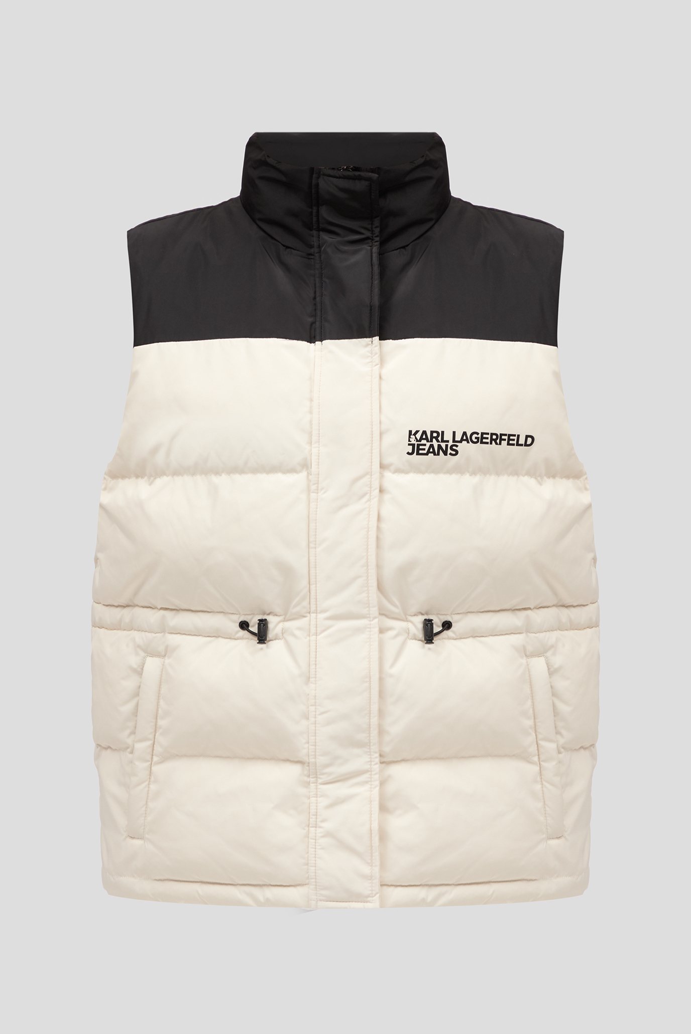 Женский белый жилет KLJ BLOCKED PUFFER VEST 1