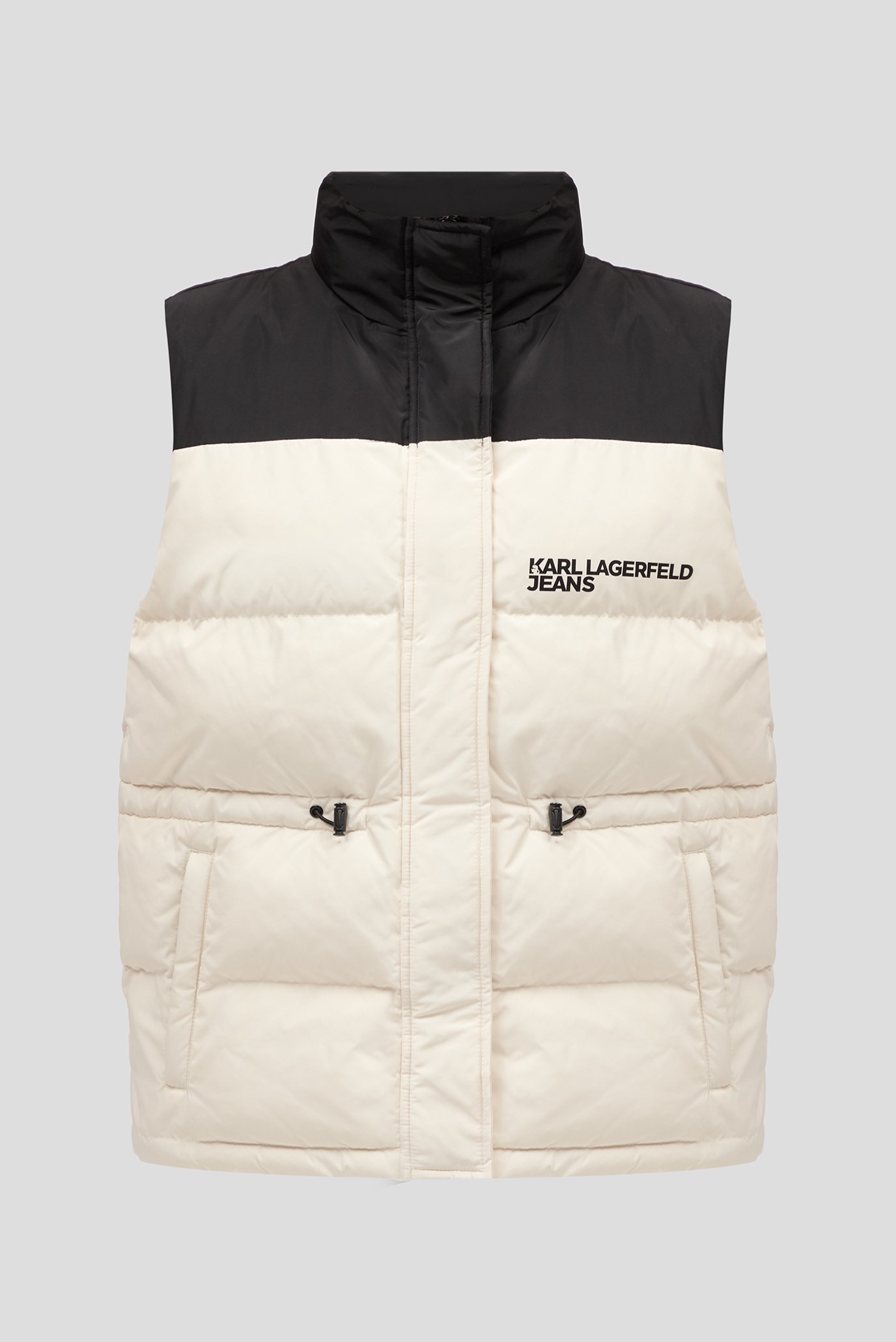 Жіночий білий жилет KLJ BLOCKED PUFFER VEST 1